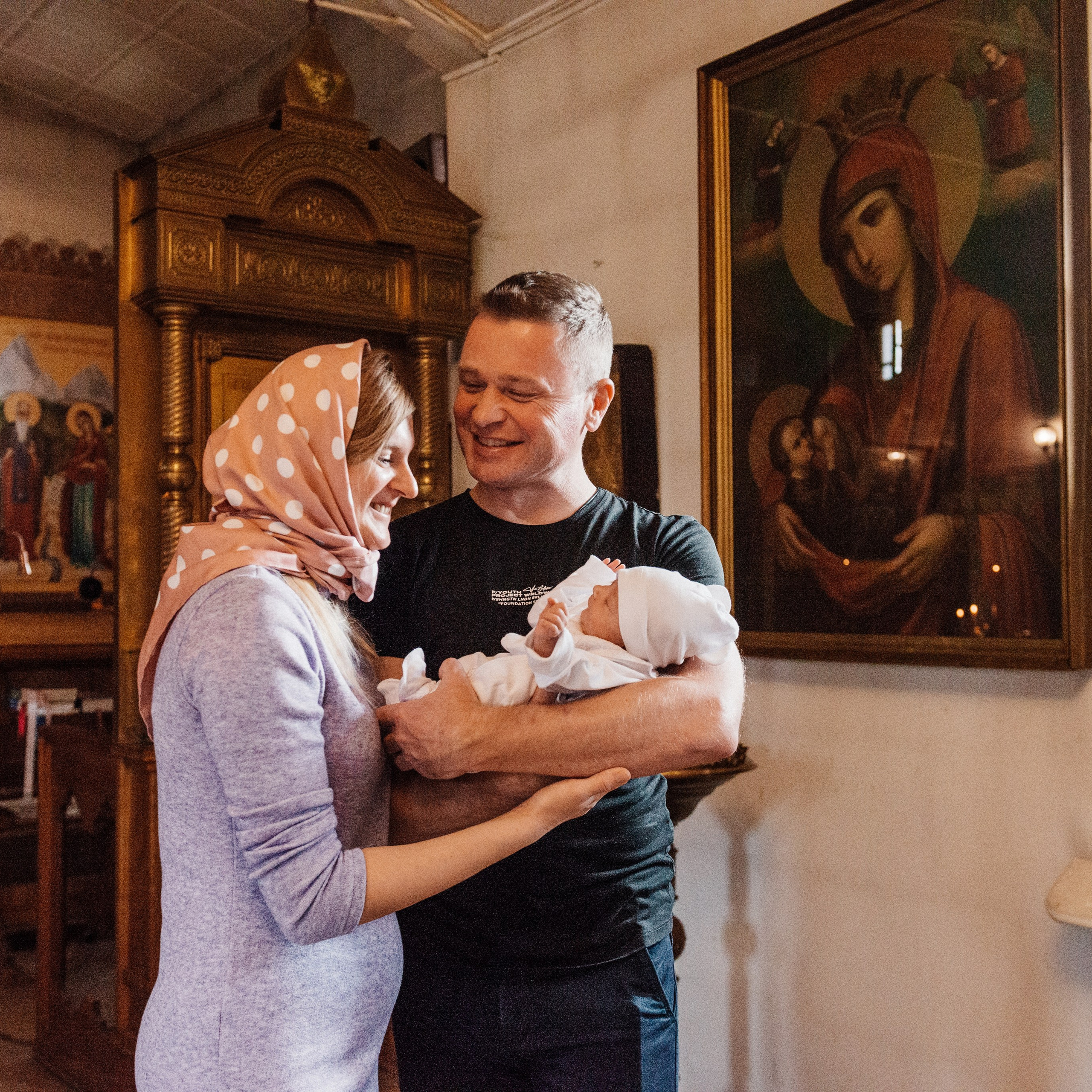 Храм Пресвятой Богородицы, крещение Алены. Фотограф в Минске