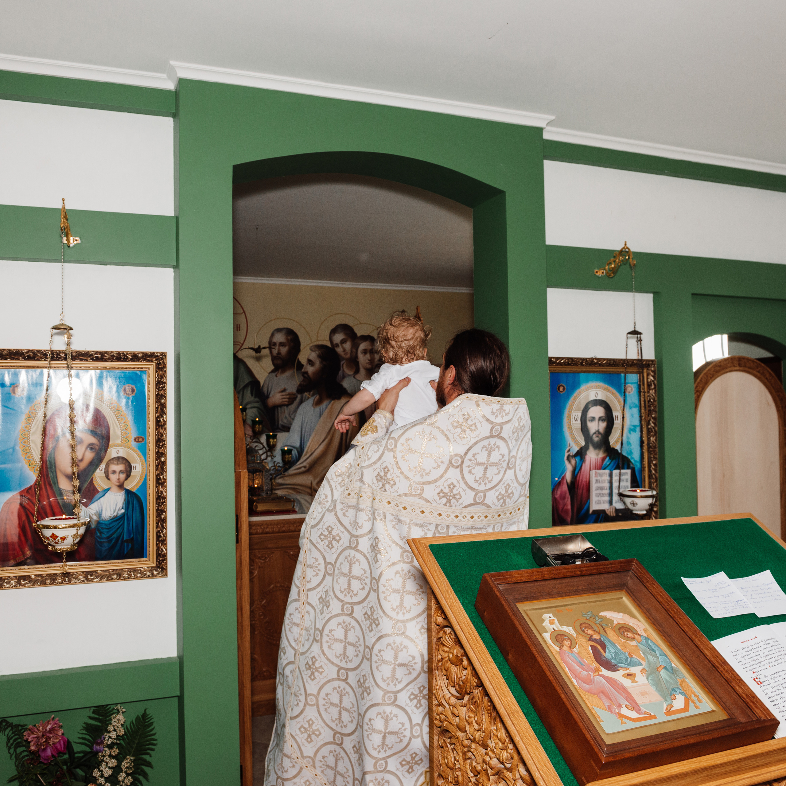 Троицкий храм Хатежино, крещение Стефана. Фотограф в Минске