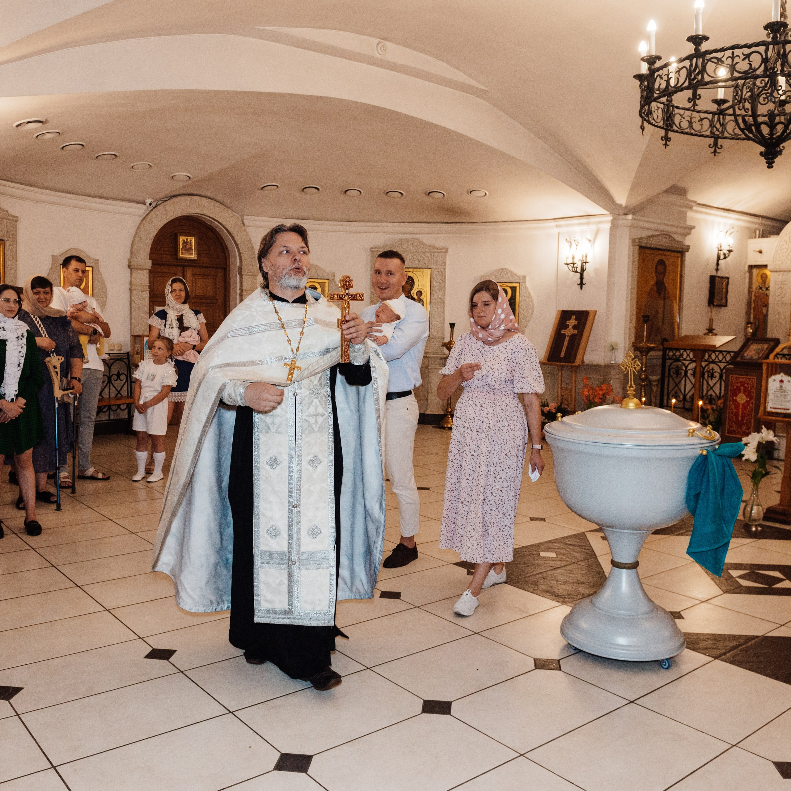 Храм Пресвятой Богородицы, крещение Марка. Фотограф в Минске