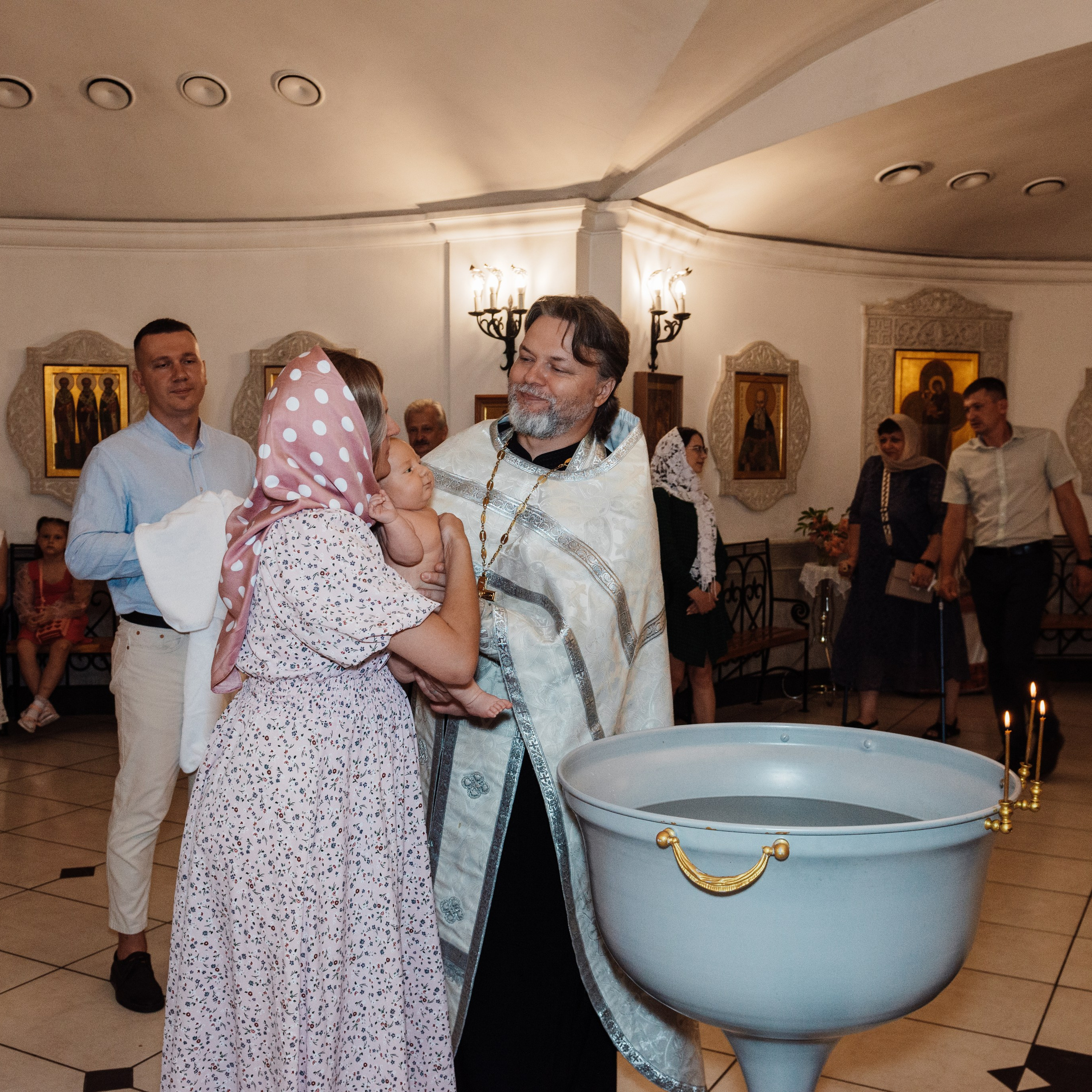 Храм Пресвятой Богородицы, крещение Марка. Фотограф в Минске