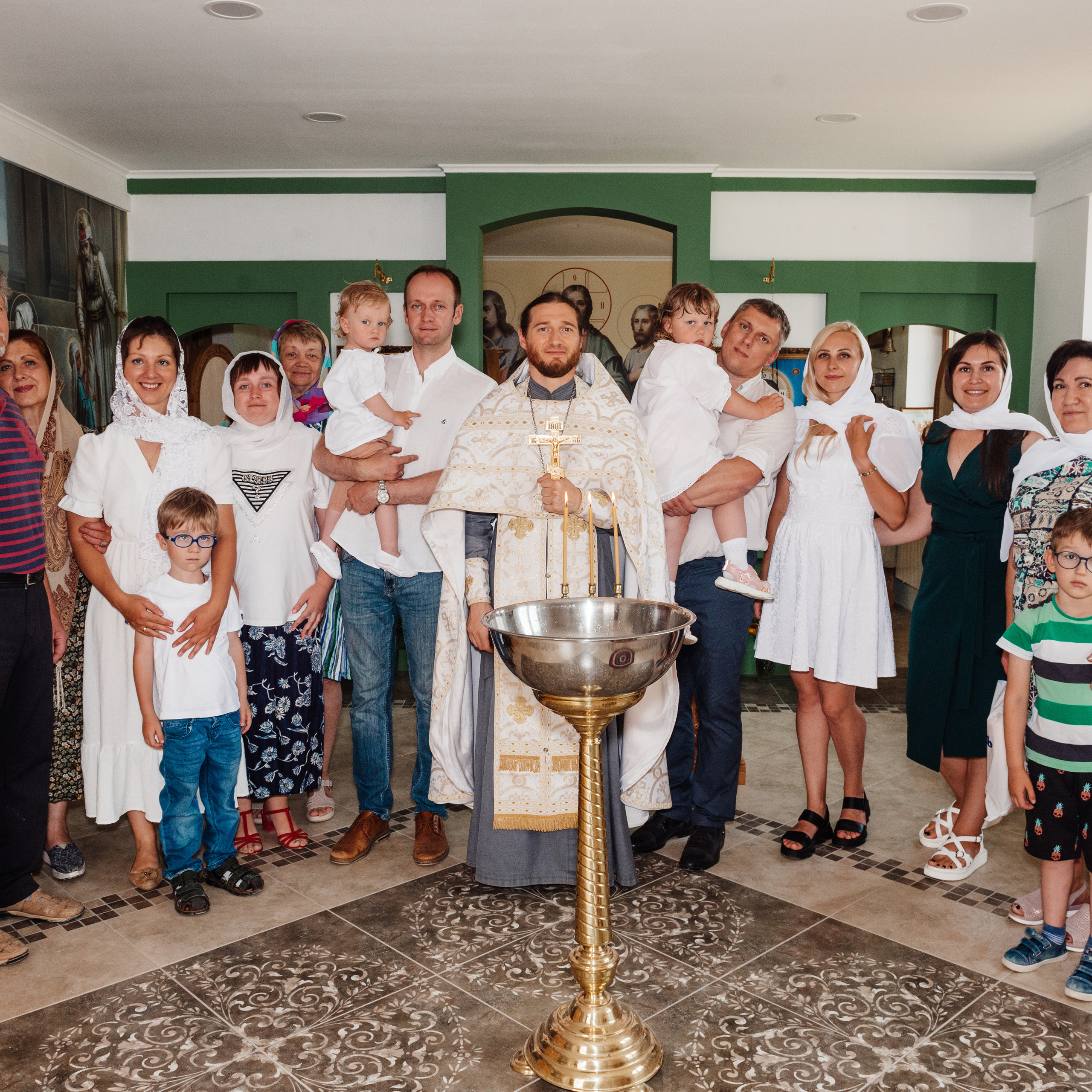 Троицкий храм Хатежино, крещение Стефана. Фотограф в Минске