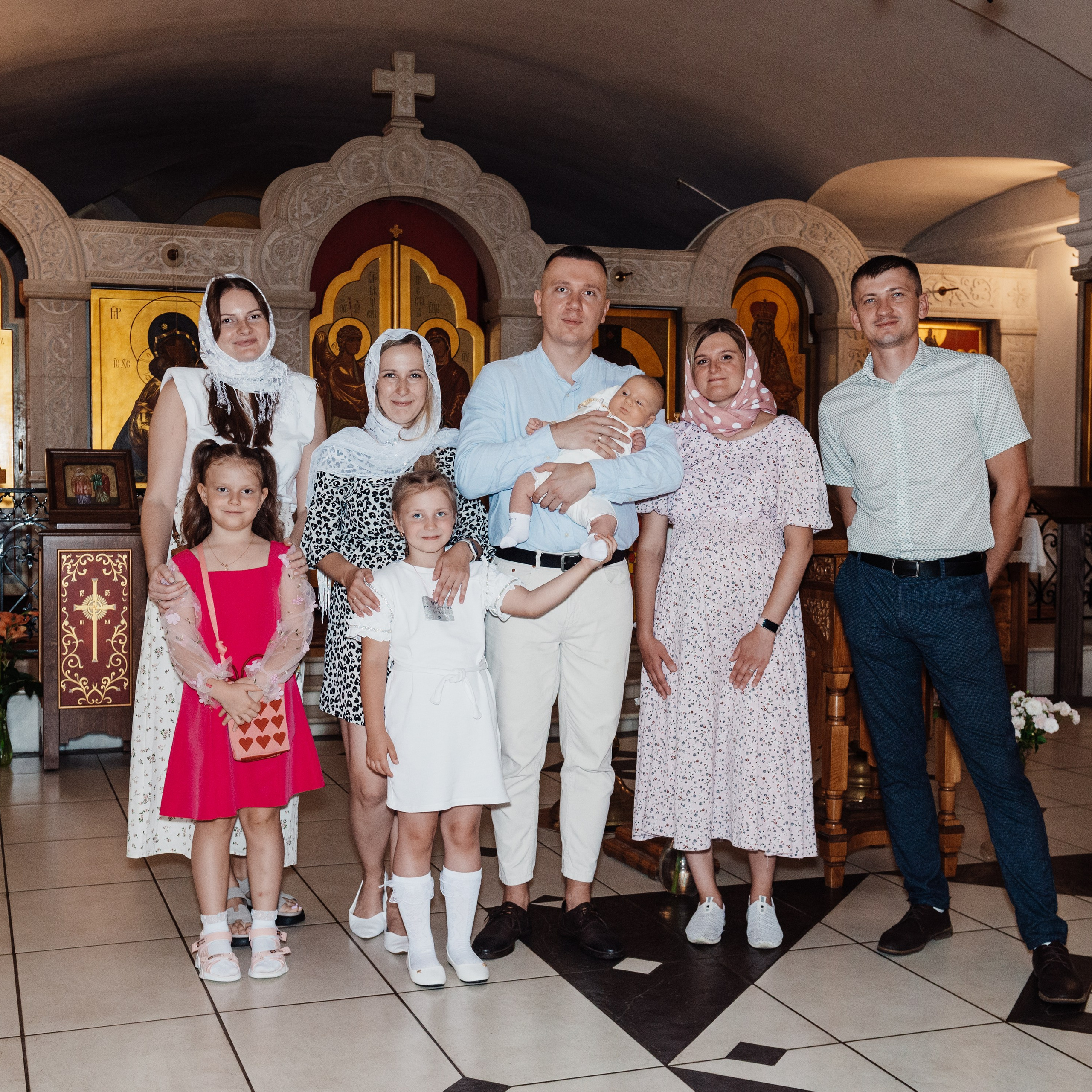 Храм Пресвятой Богородицы, крещение Марка. Фотограф в Минске