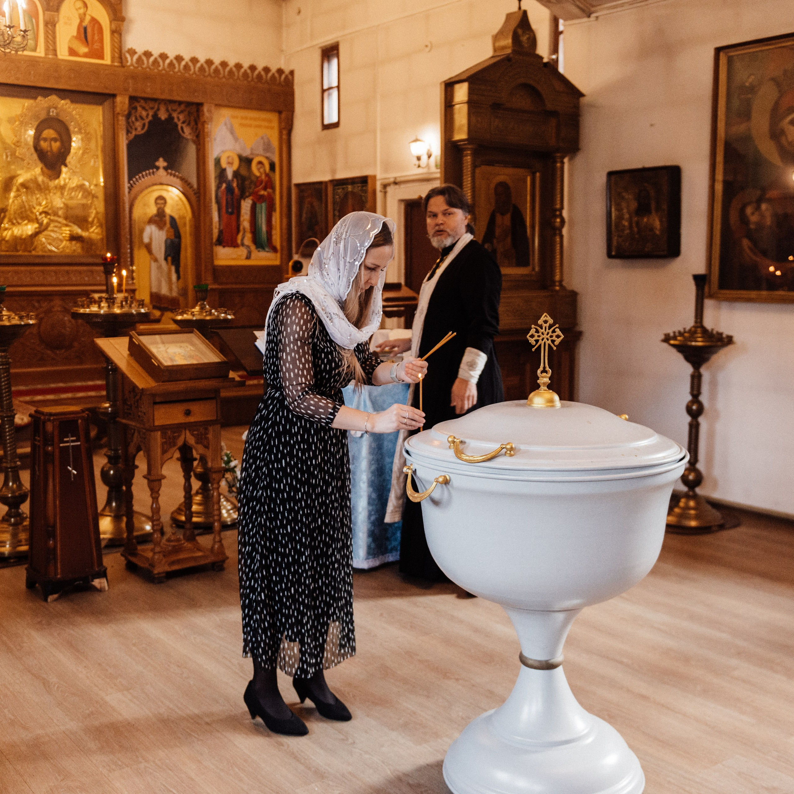 Храм Пресвятой Богородицы, крещение Алены. Фотограф в Минске