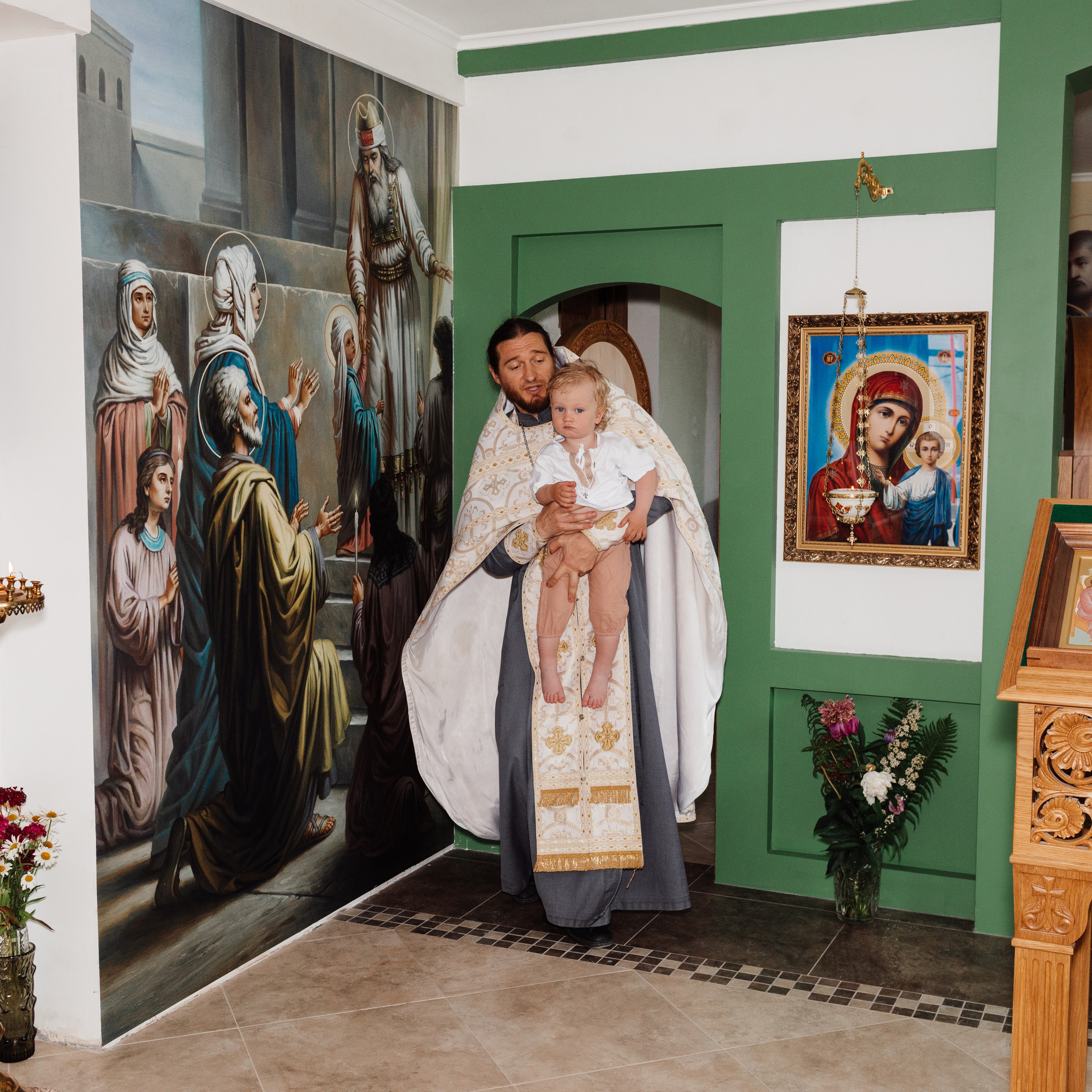 Троицкий храм Хатежино, крещение Стефана. Фотограф в Минске