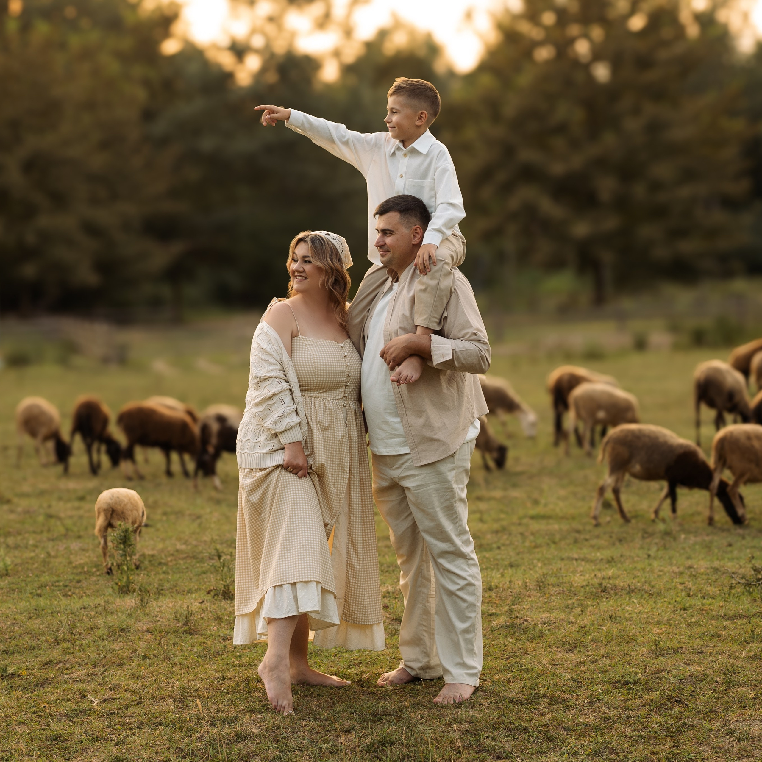 Семейная фотосессия на ферме