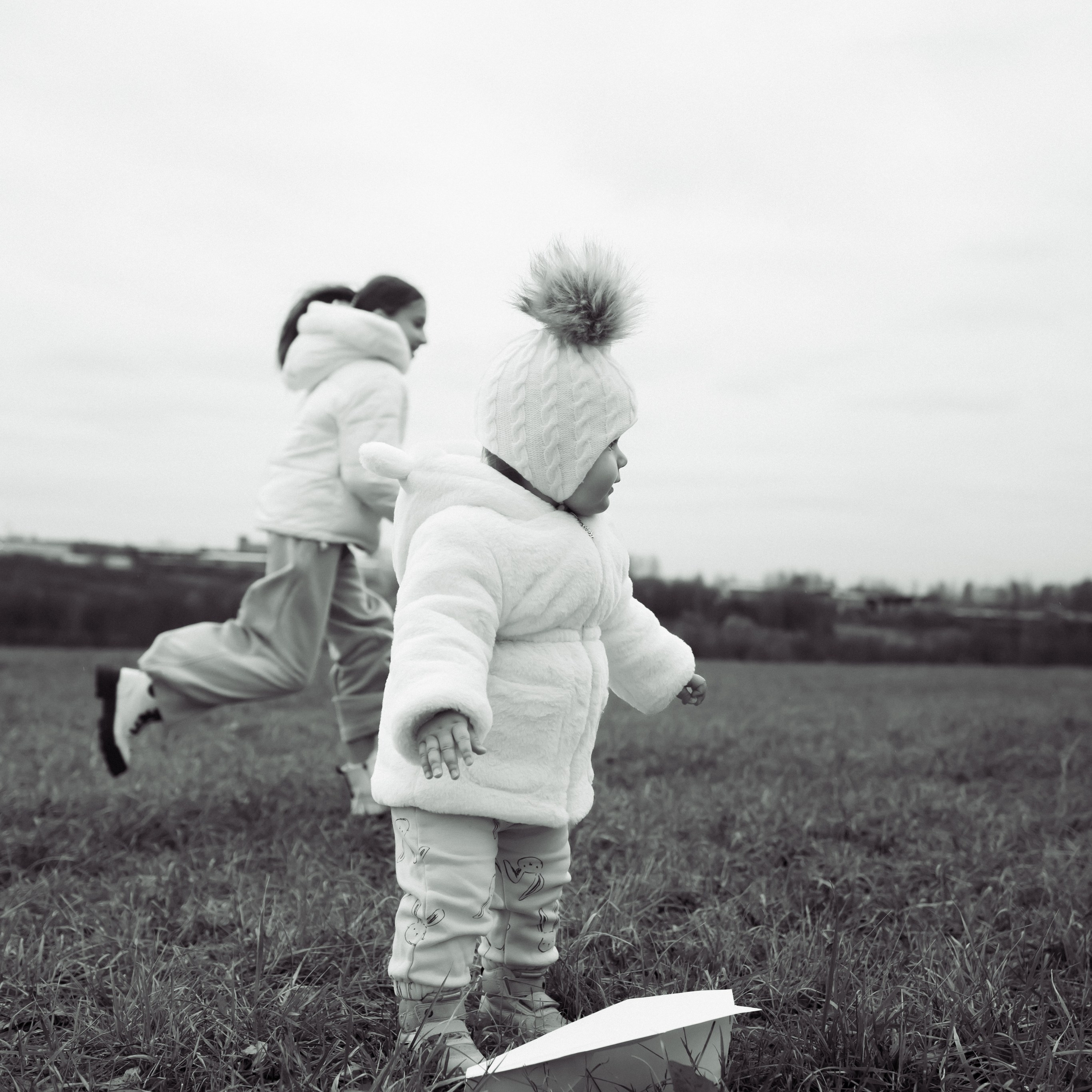 Осень, поле, дети