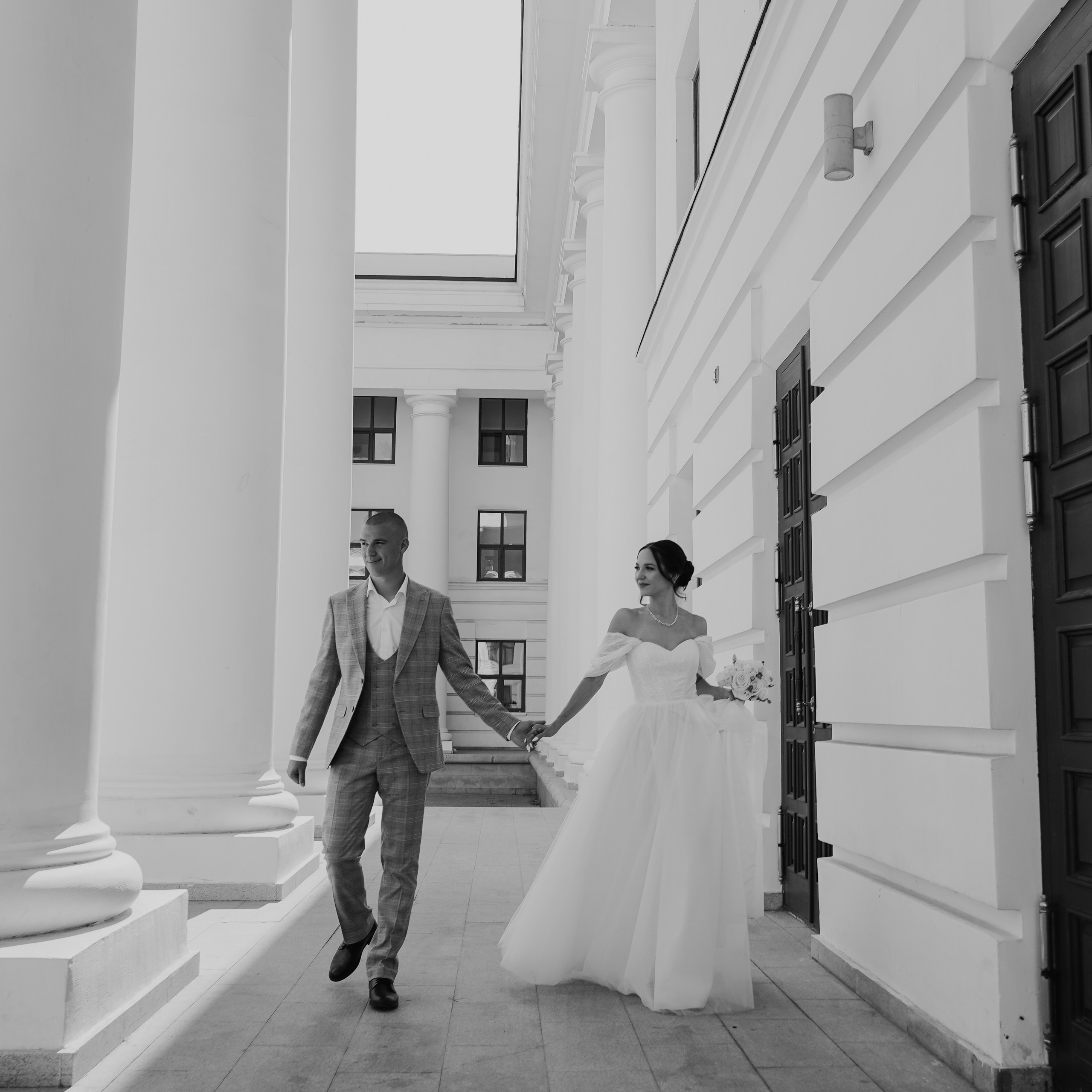 Алексей и Полина чб