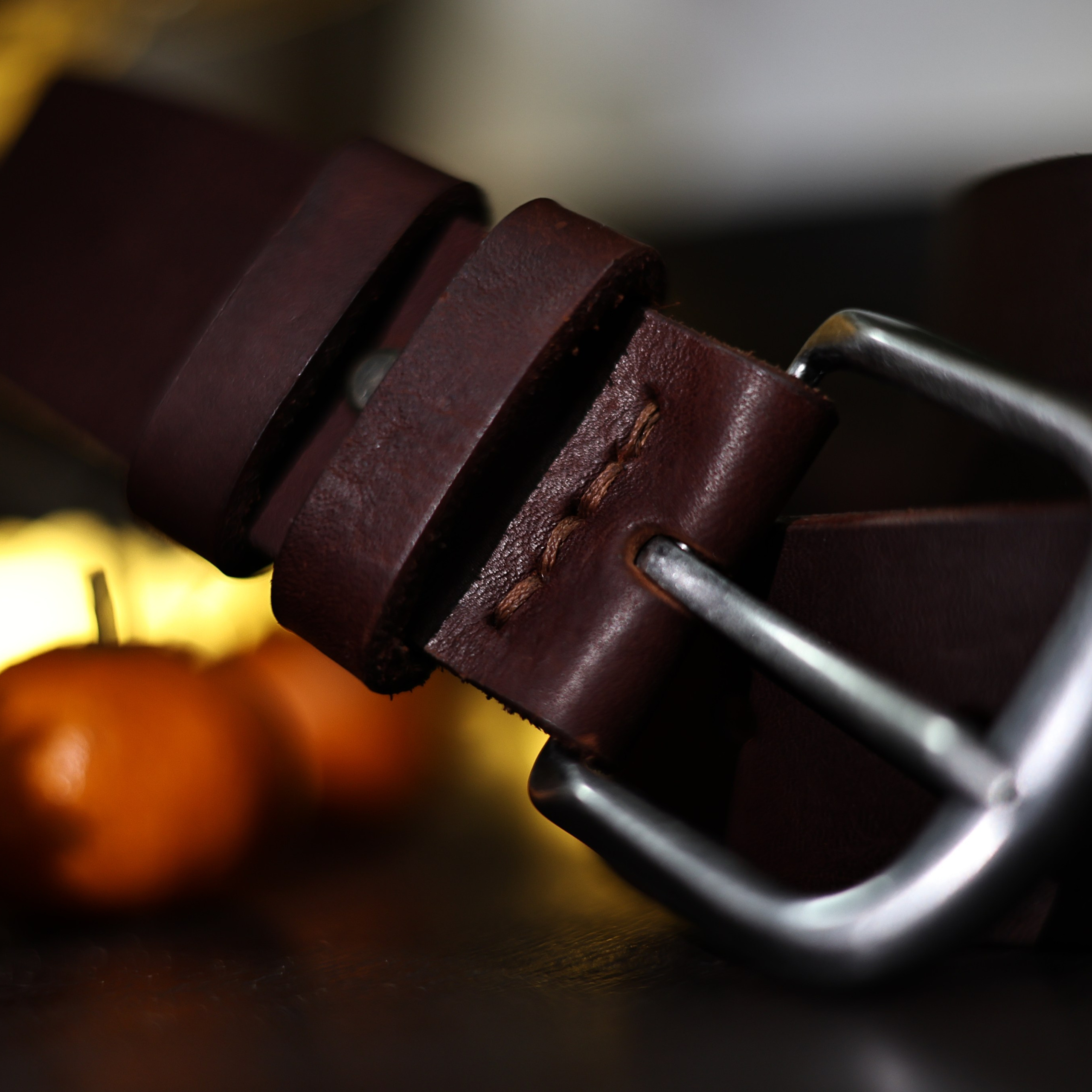 Кожаный ремень ручной работы