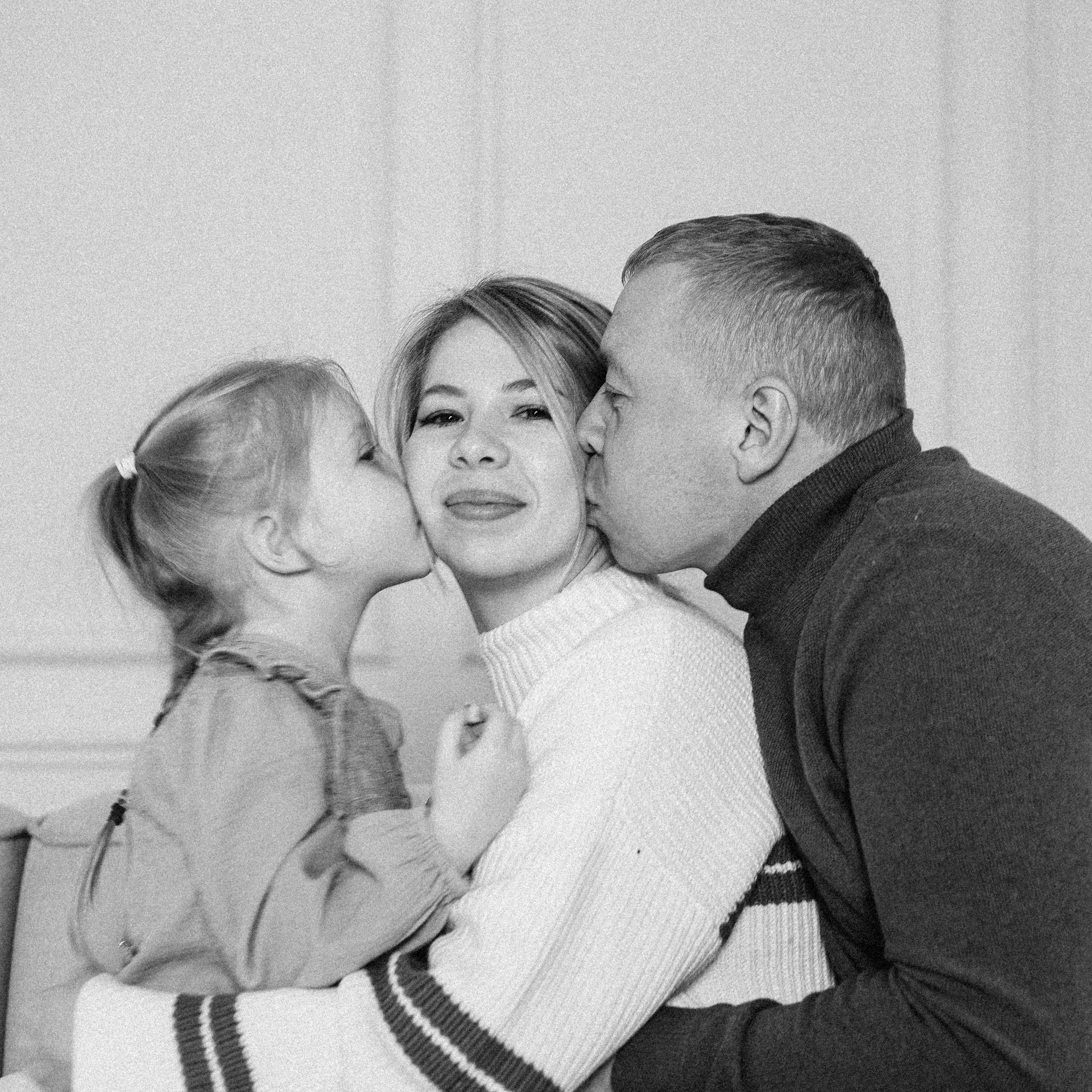 Катя, Лёша и Лера зимой 2023