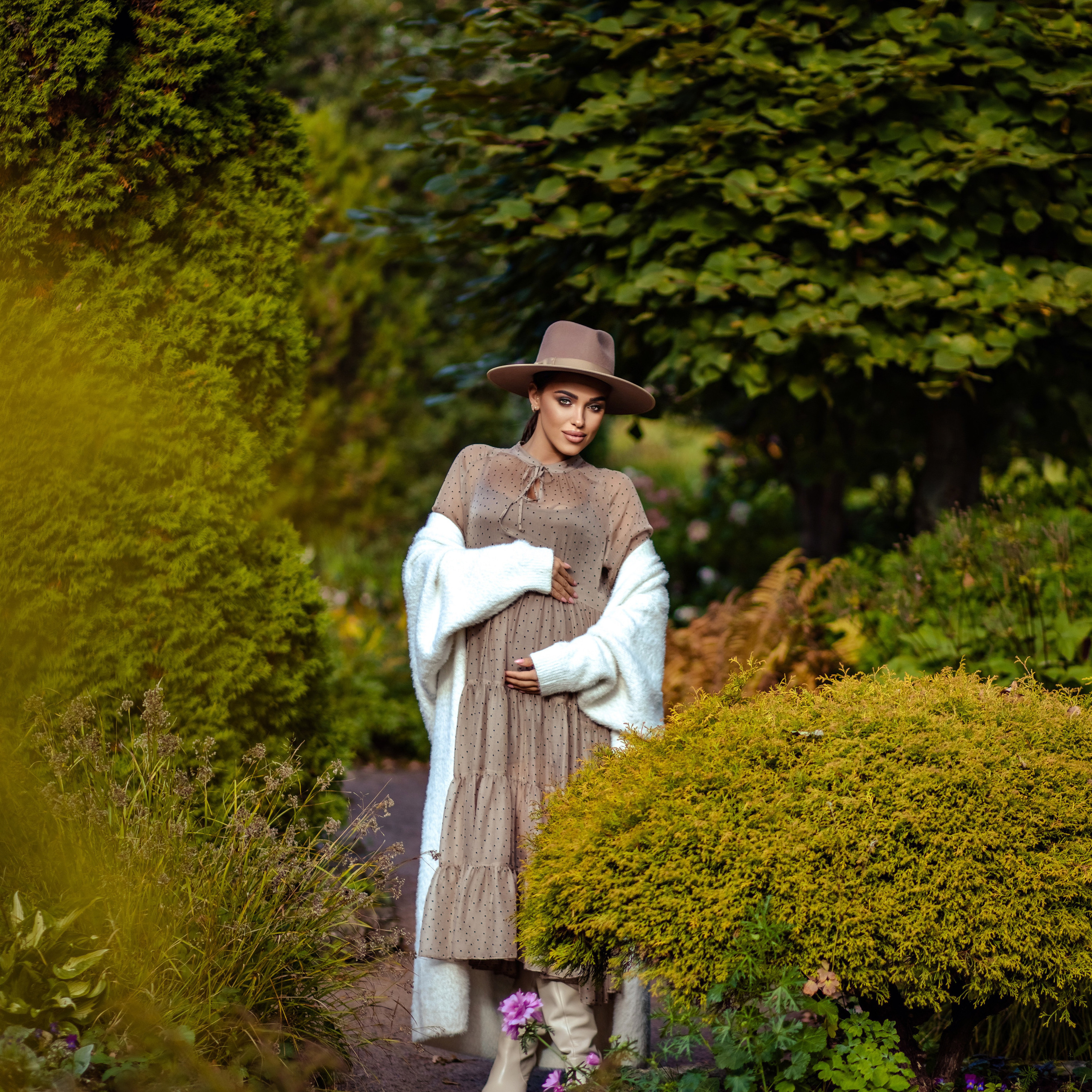 Julianna in the Botanical Garden