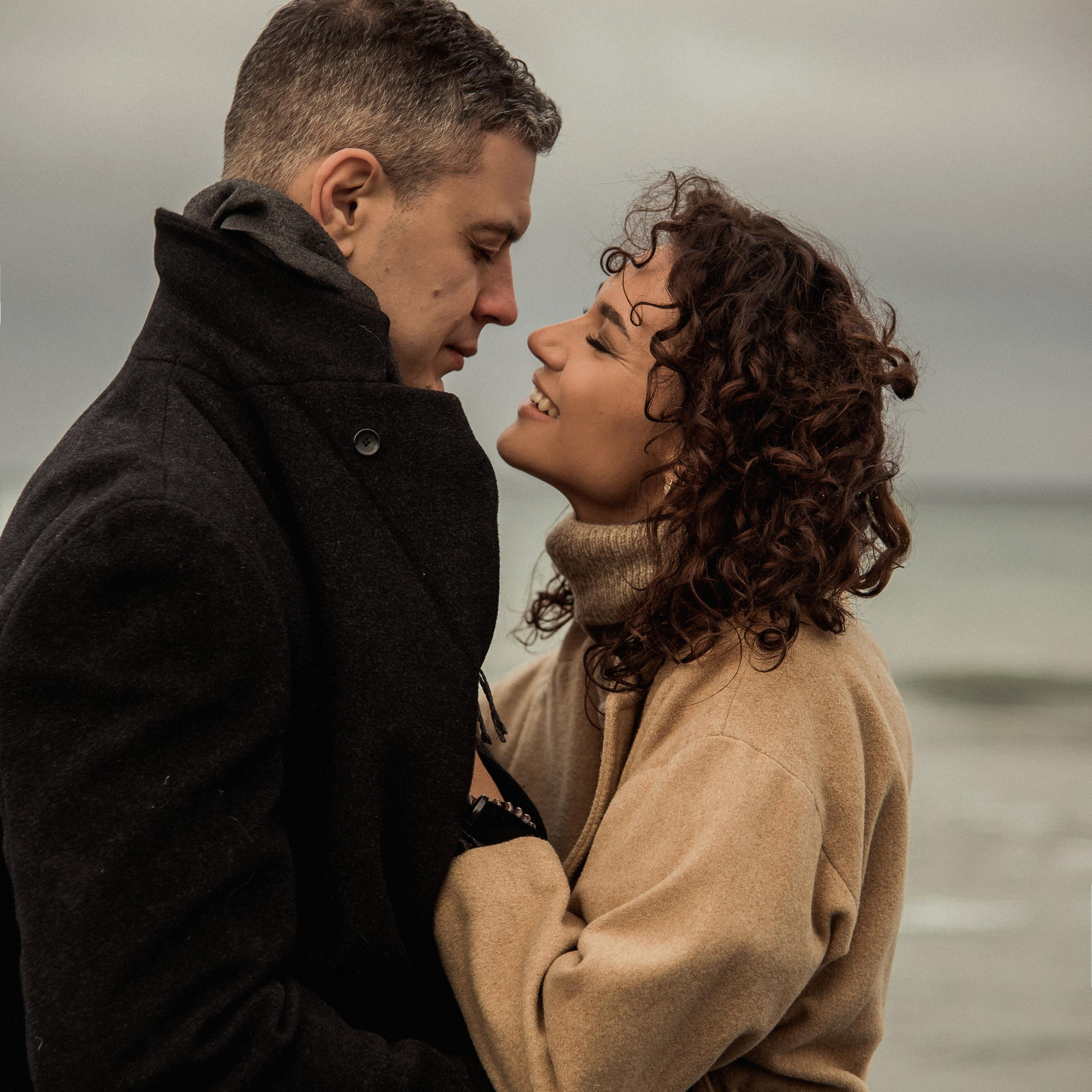 пара на море, Love-story на море, фотосессия с чайками