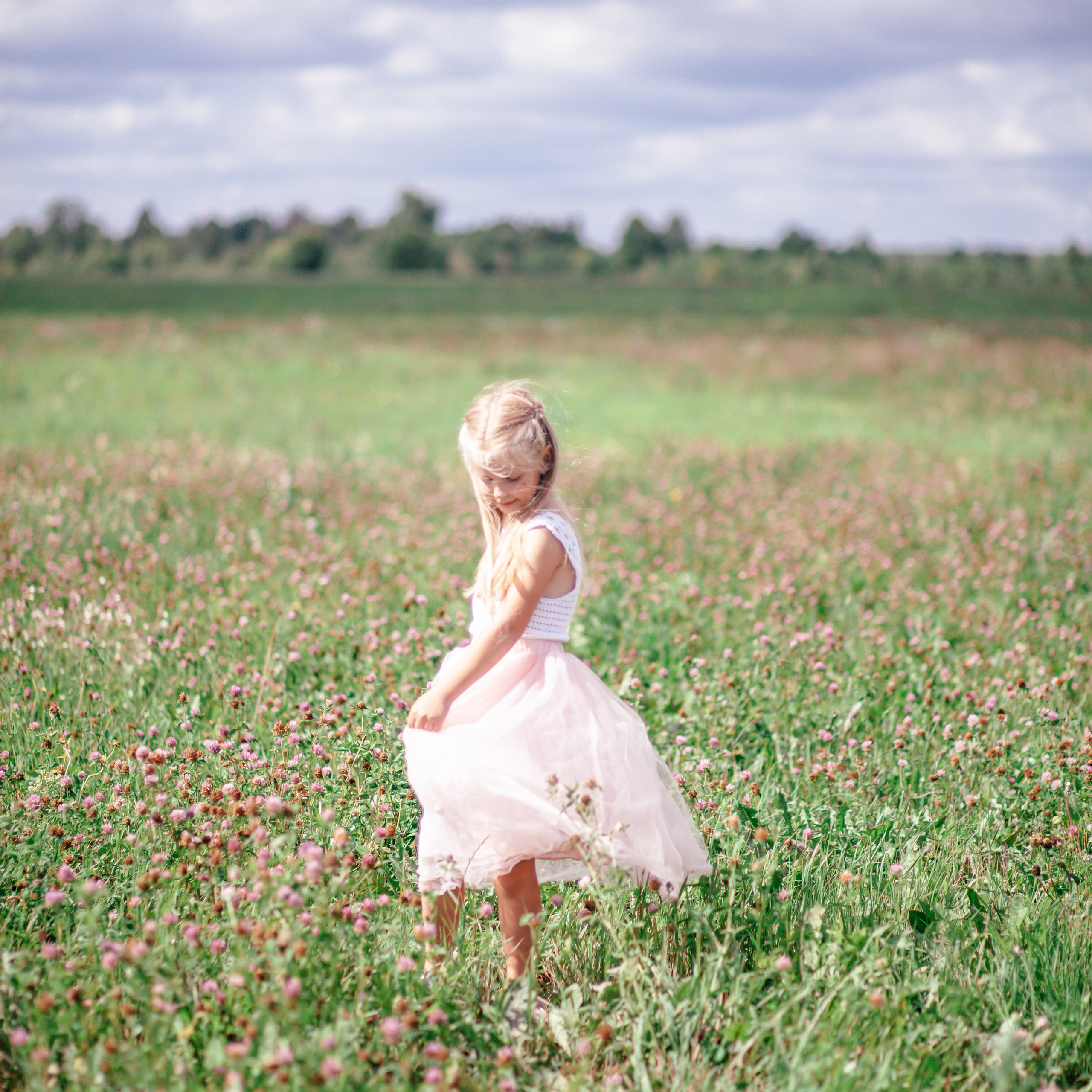 Экспресс-съемка в поле с клевером