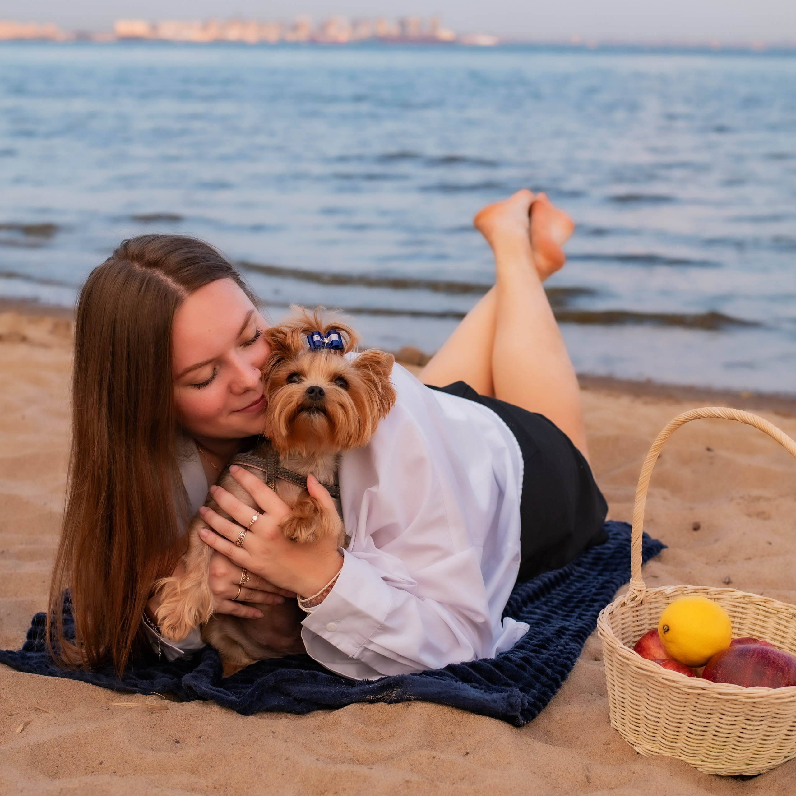 Закат на заливе