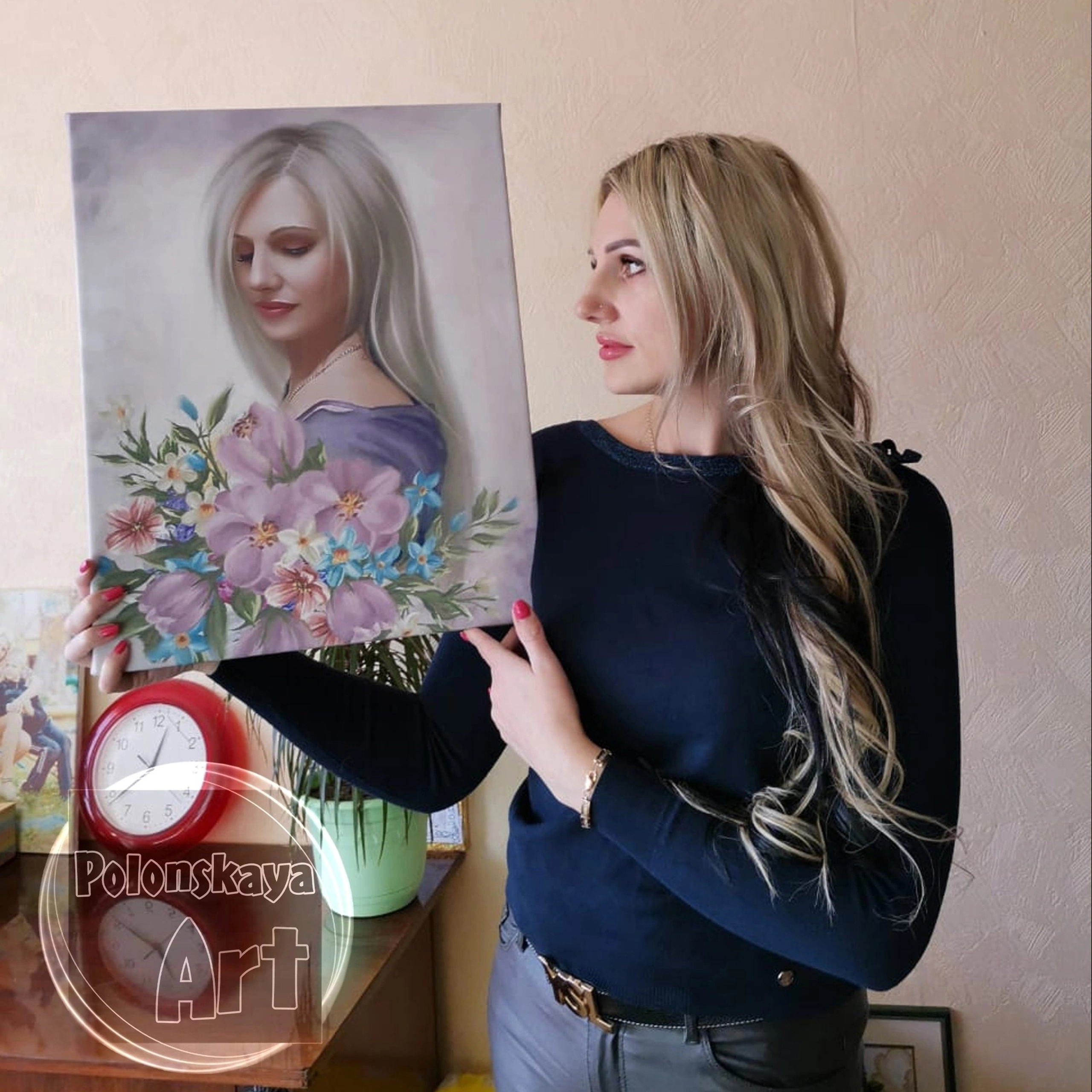 Арт портреты на холсте. Фотограф (графический дизайнер) Полонская Юлия