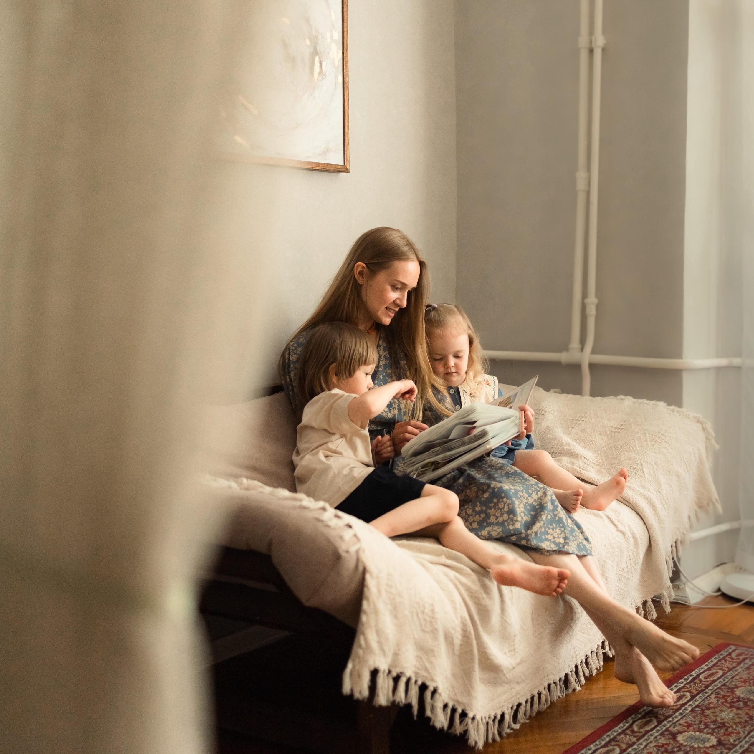 В доме у Алины… Домашняя уютная семейная фотосессия