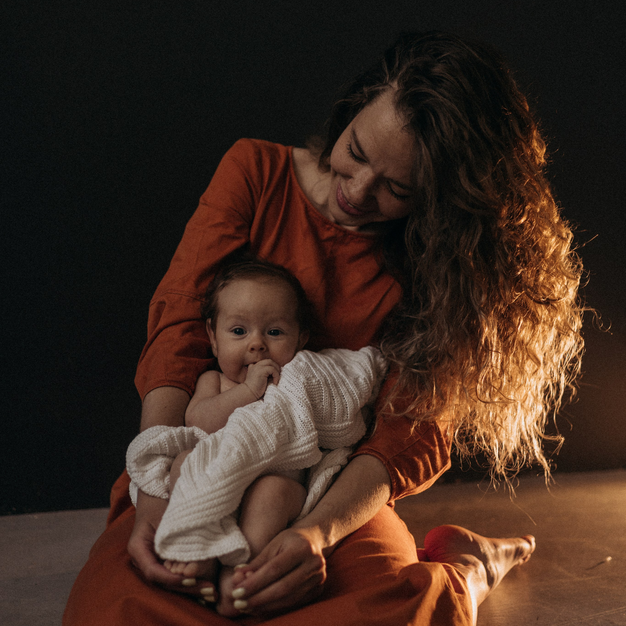 Оля и малышка Ева