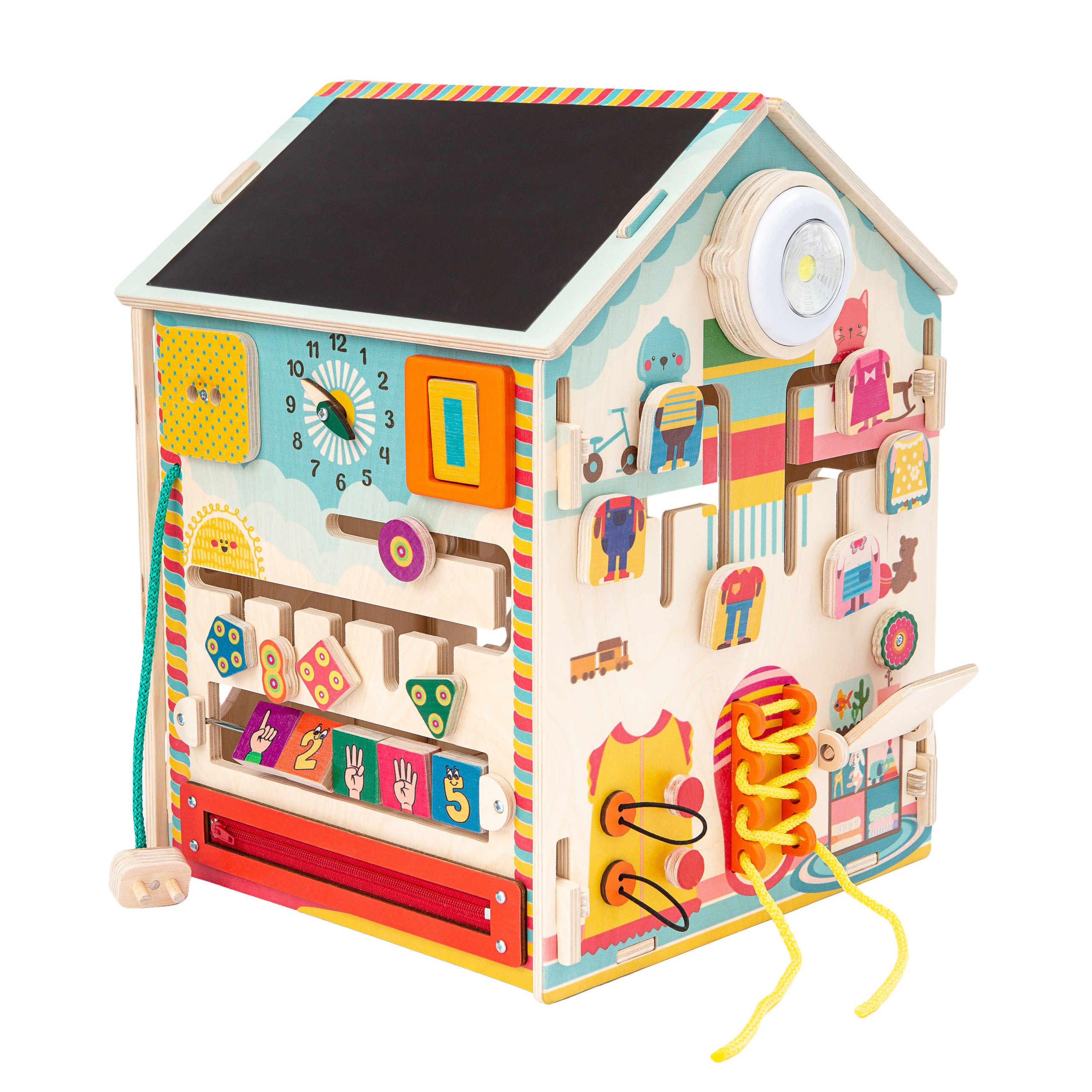 Обтравка Домики белый фон