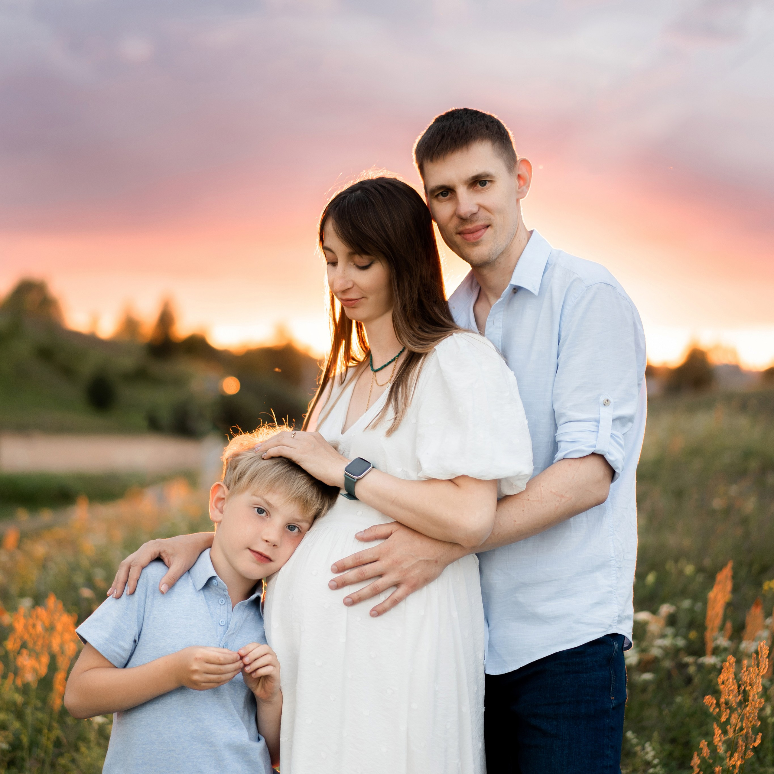 Ирина с семьей