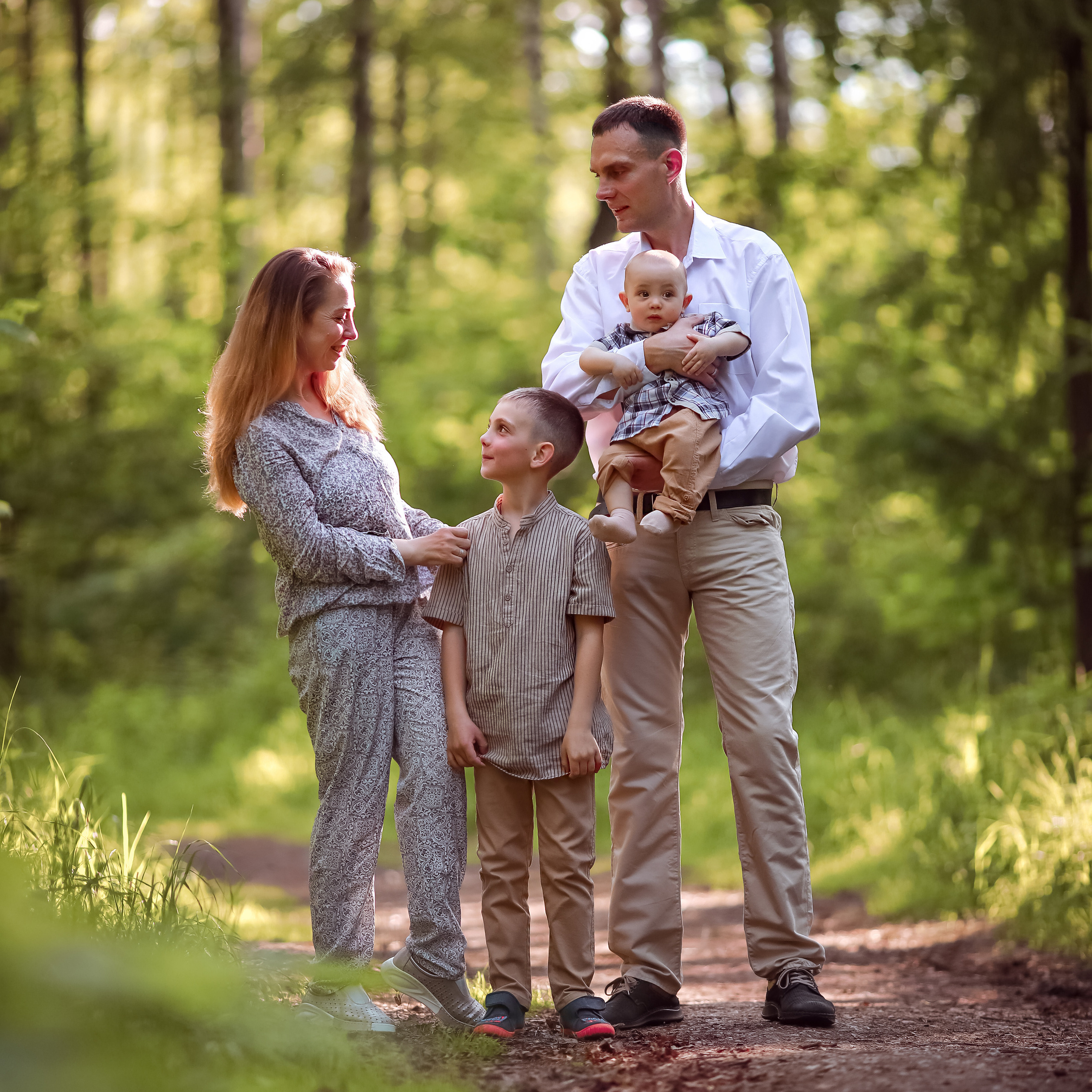 Николай, Надежда, Георгий и Лева