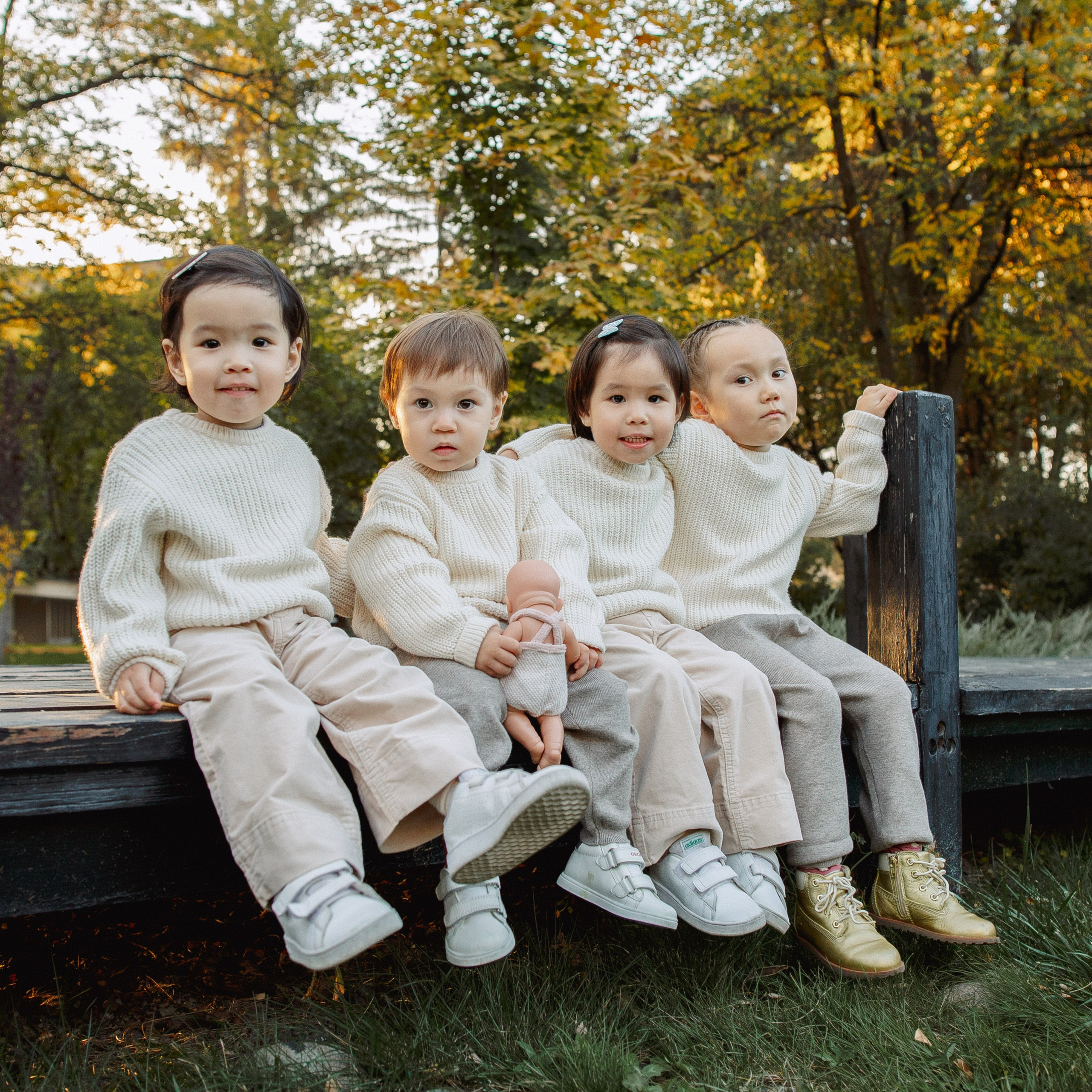 Семья на природе