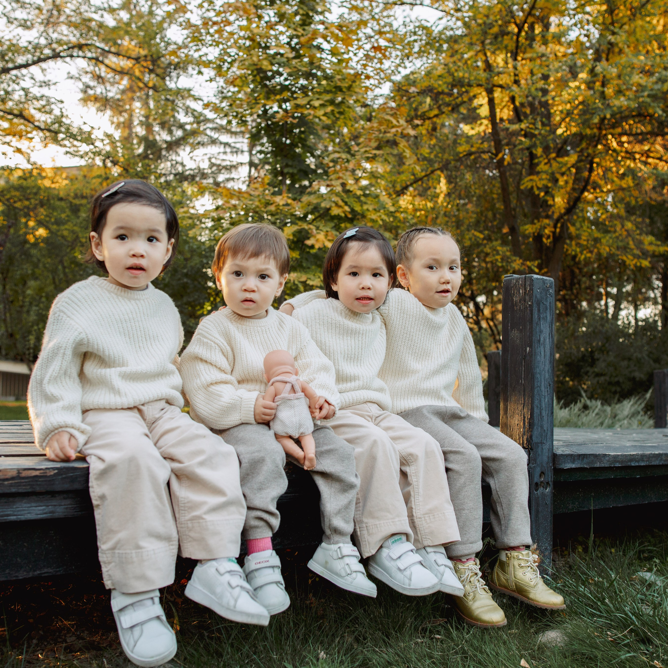 Семья на природе