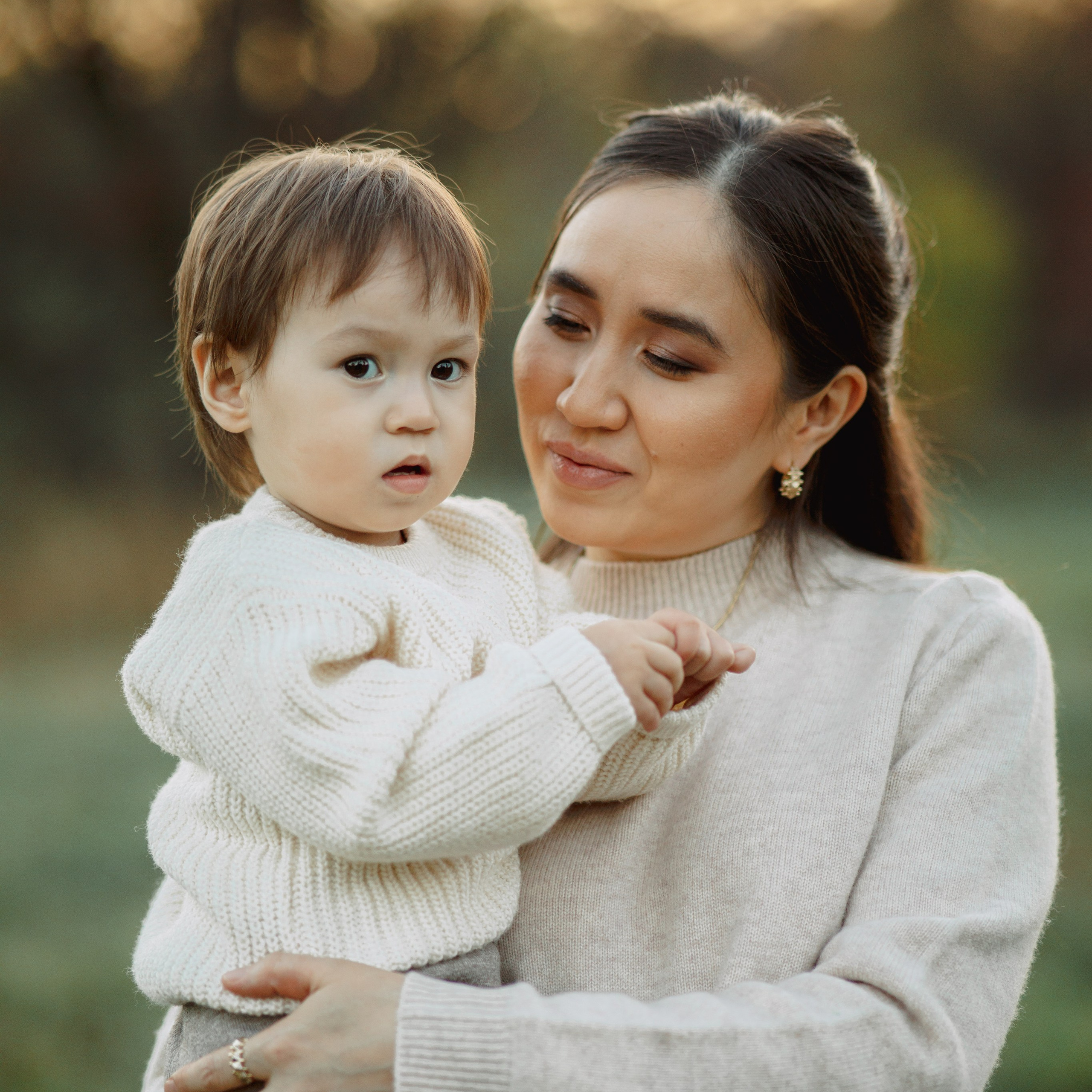 Семья на природе