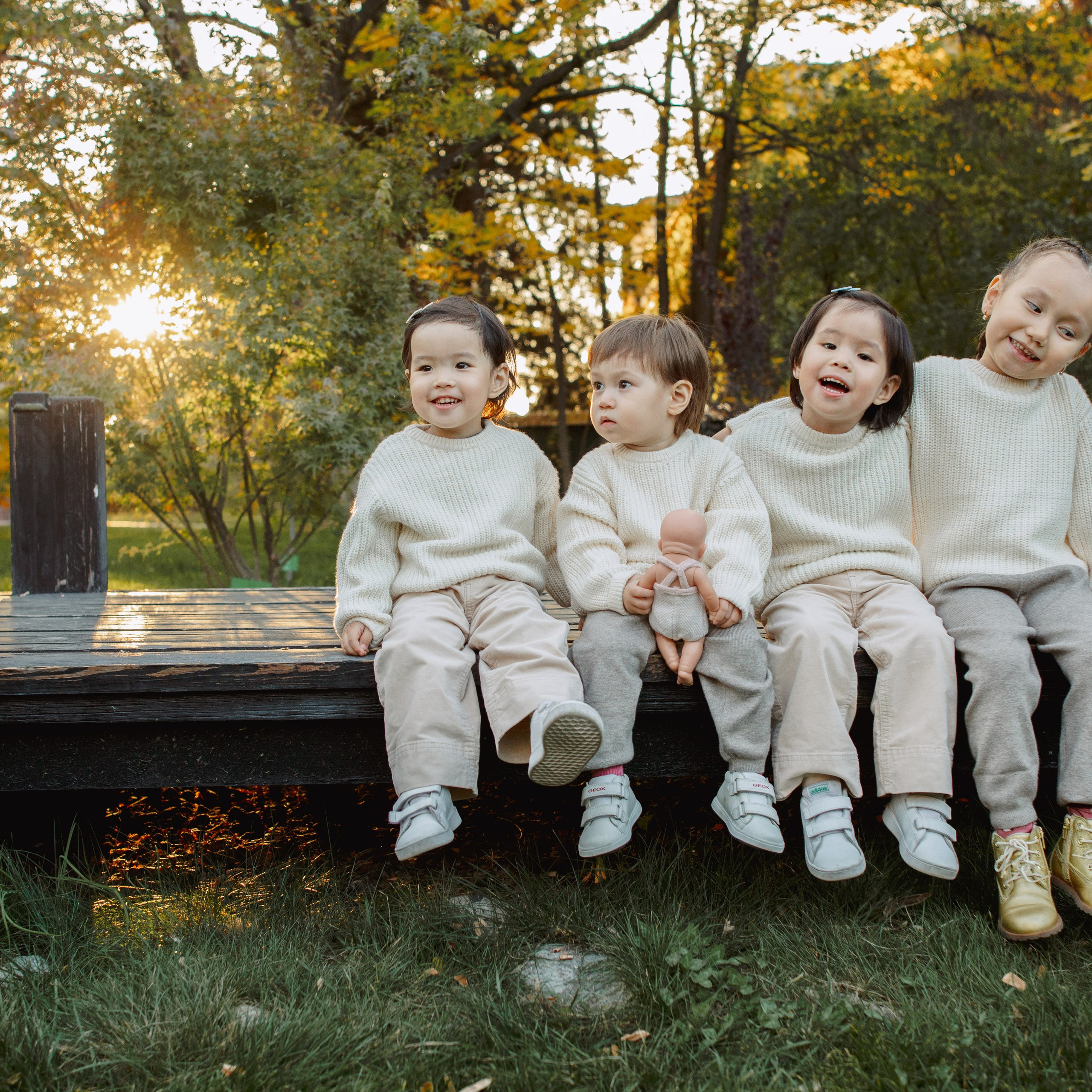 Семья на природе