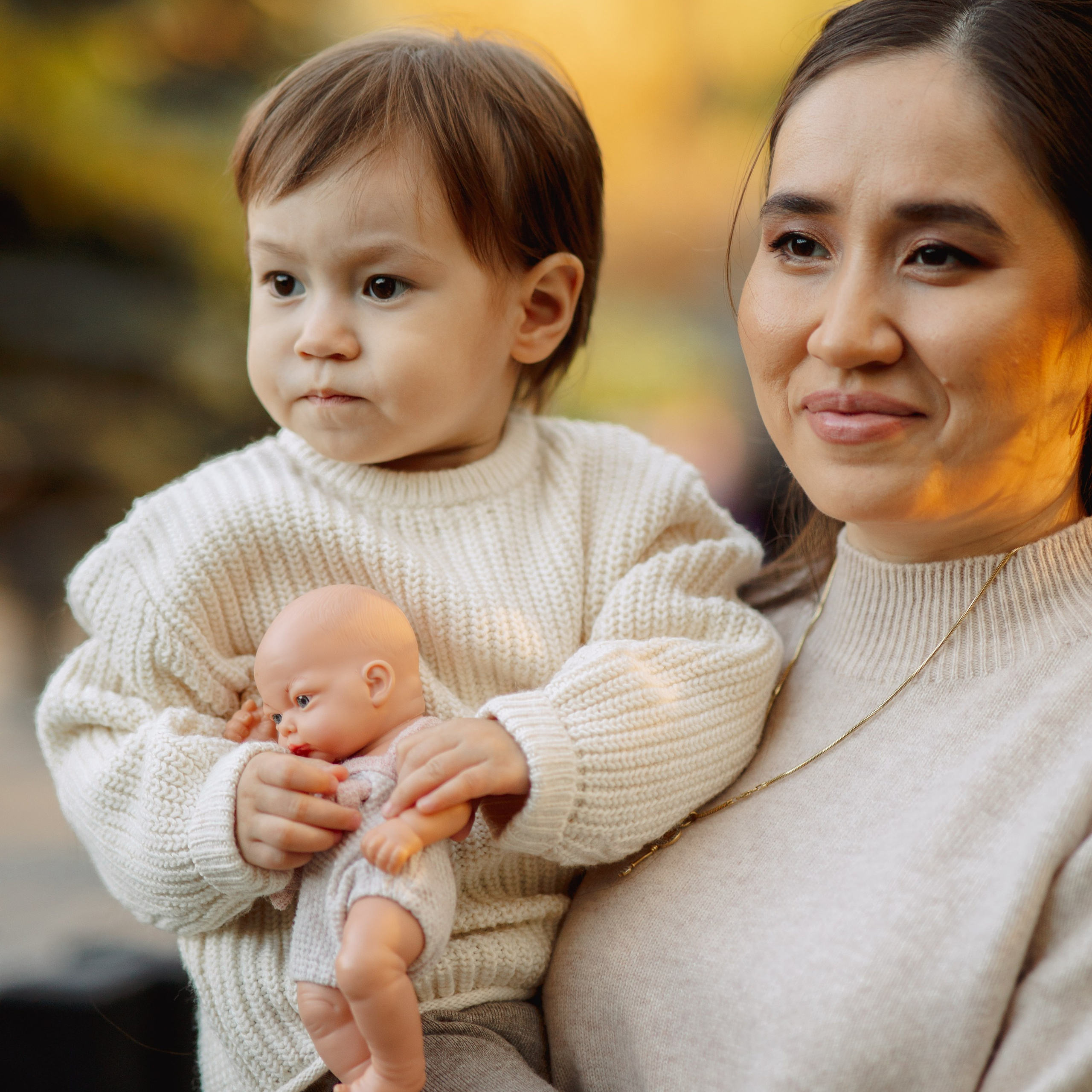 Семья на природе