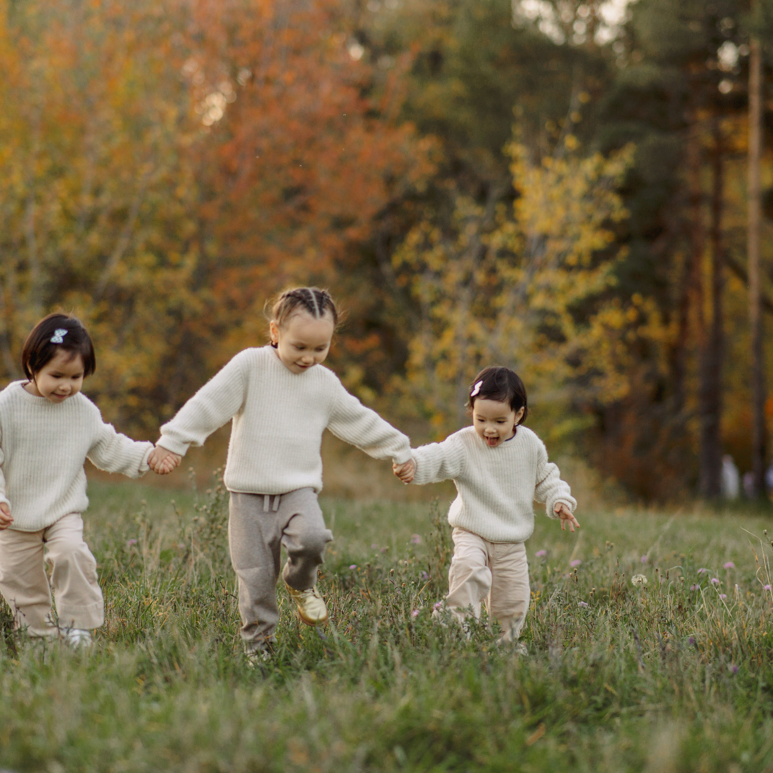 Семья на природе