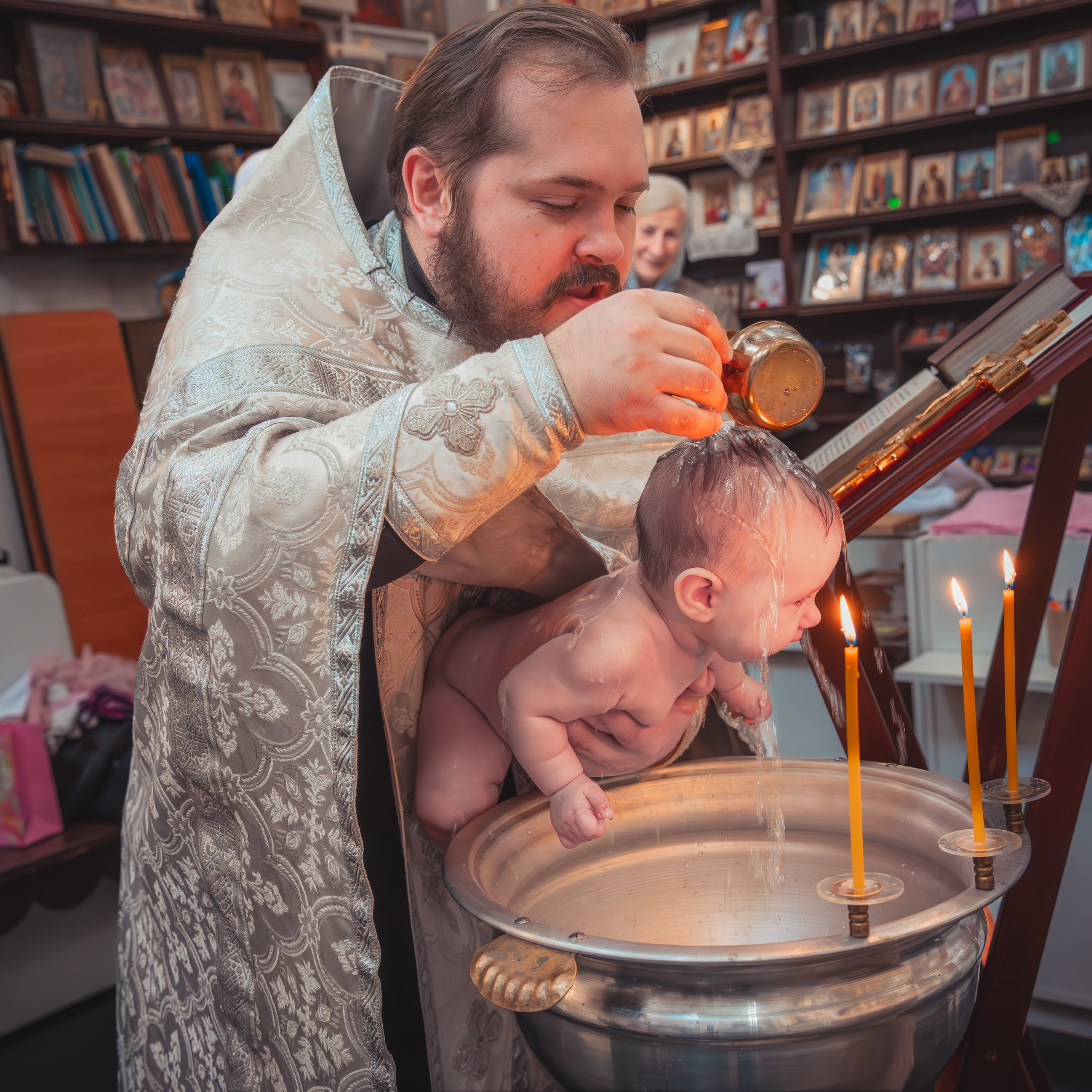 Крещение Анастасии в храме Михаила Тверского