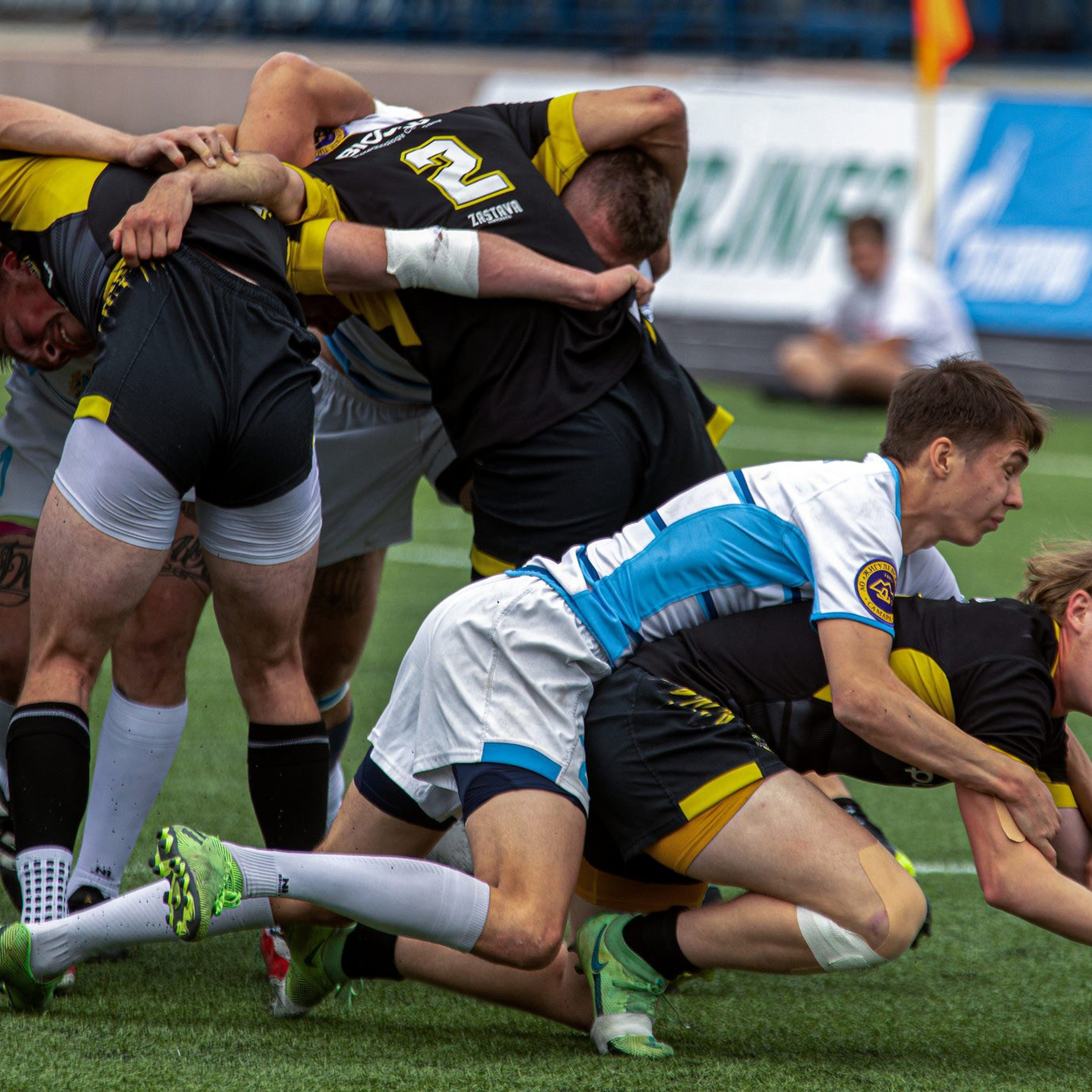 спортивная фотография, регби, борьба за мяч