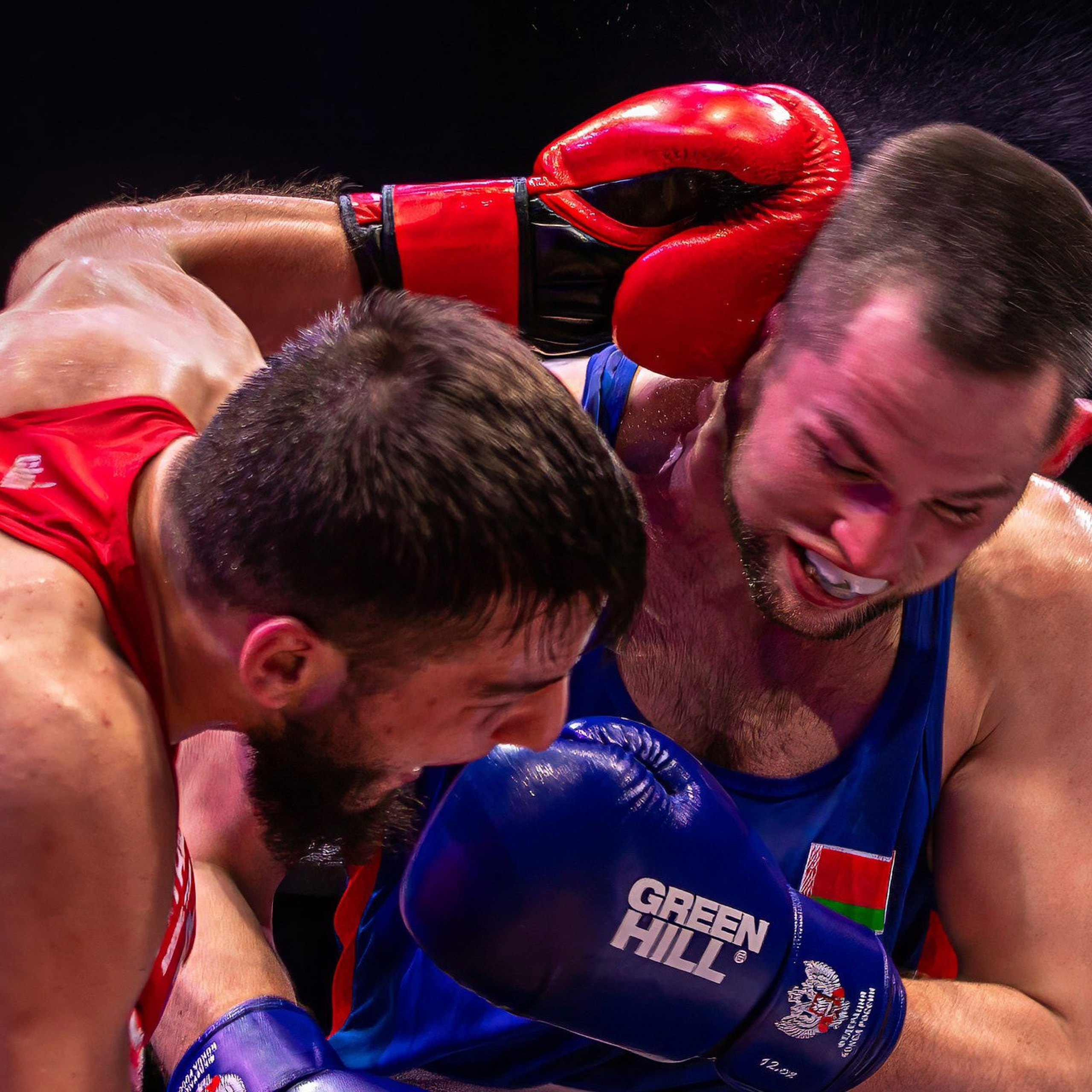  спортивная фотография, бокс, мощный удар, нокаут, нокдаун