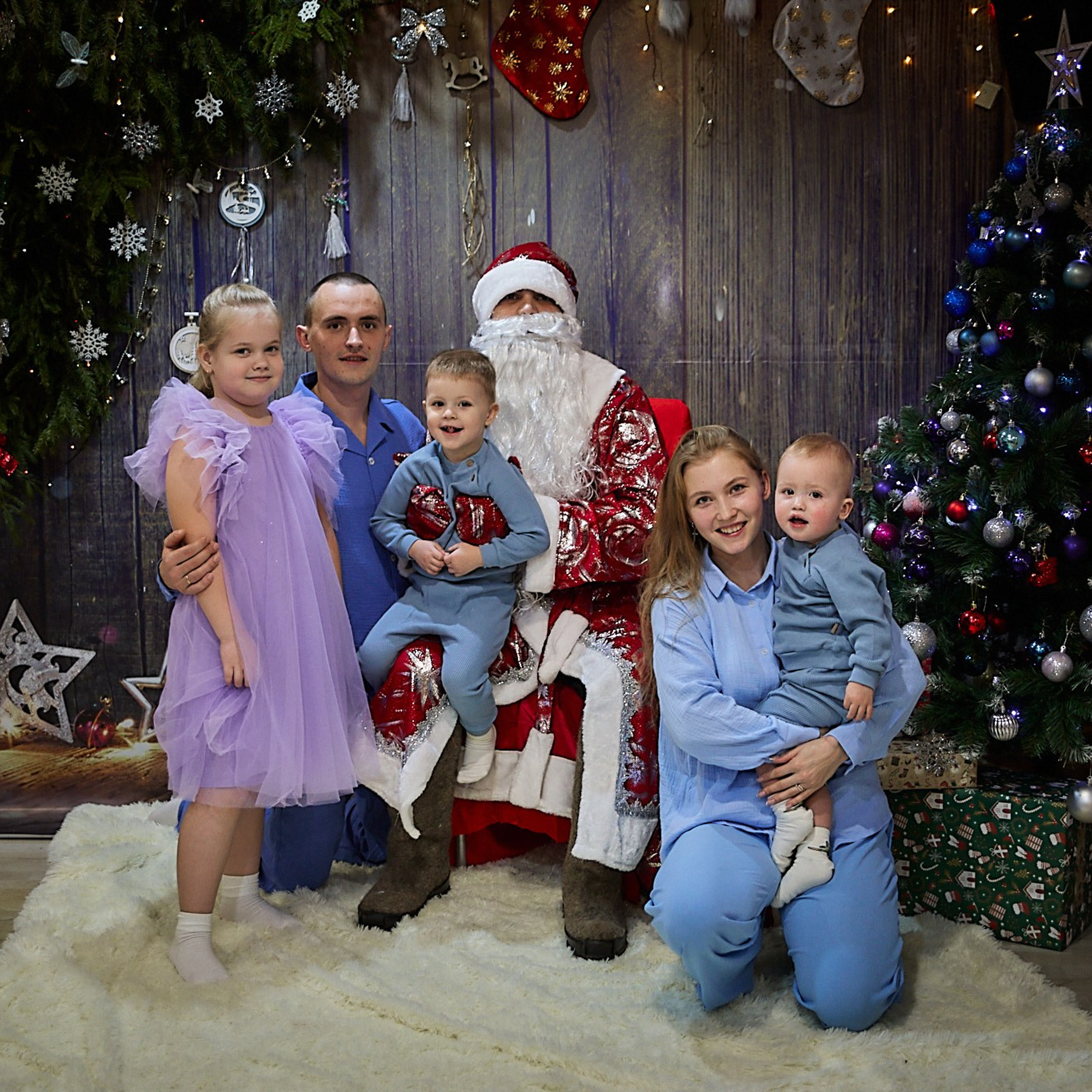 Новогодняя домашняя фотосессия