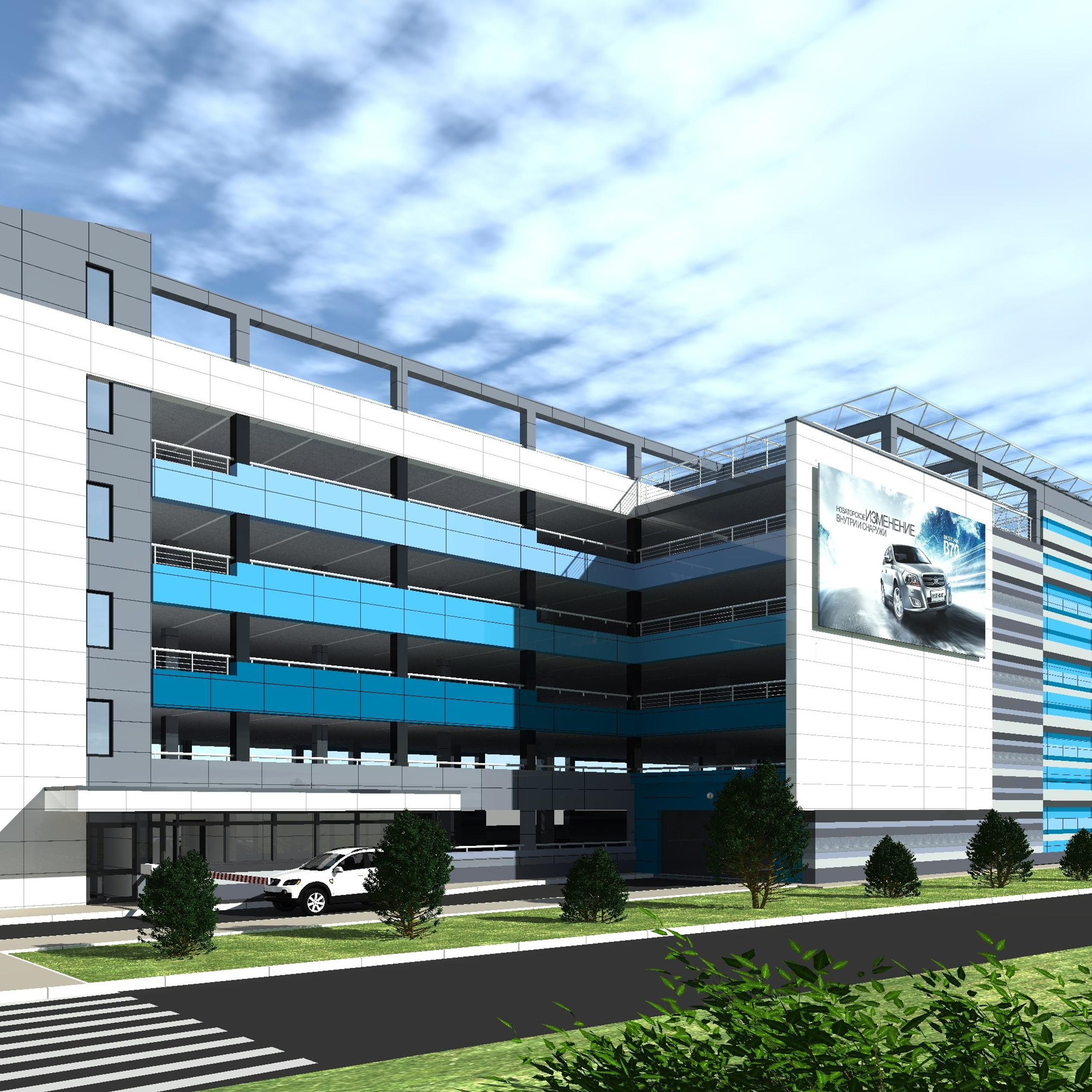 2018 / Многоуровневый паркинг на 300 машино-мест / Краснодар