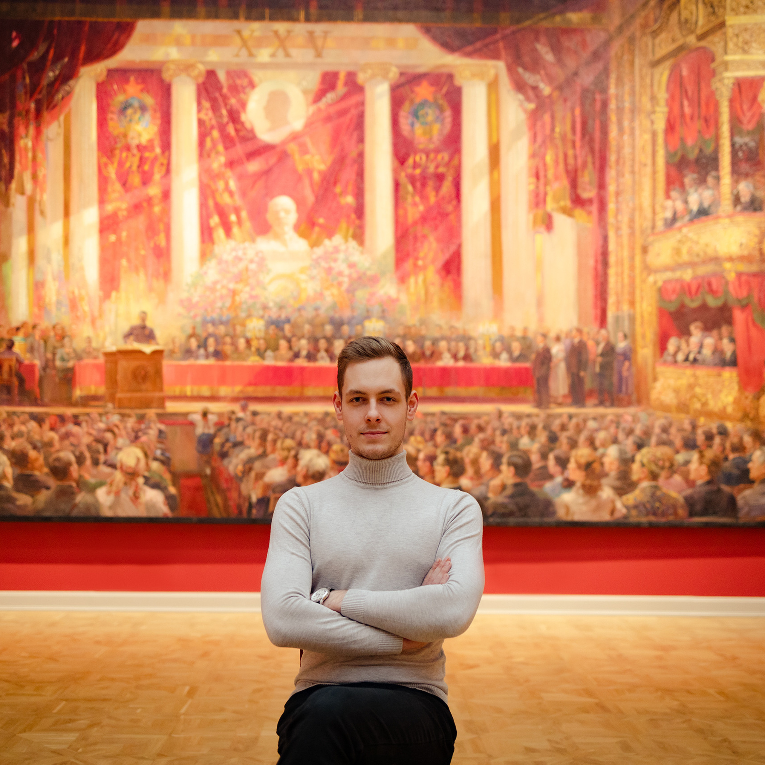 Дмитрий в музее