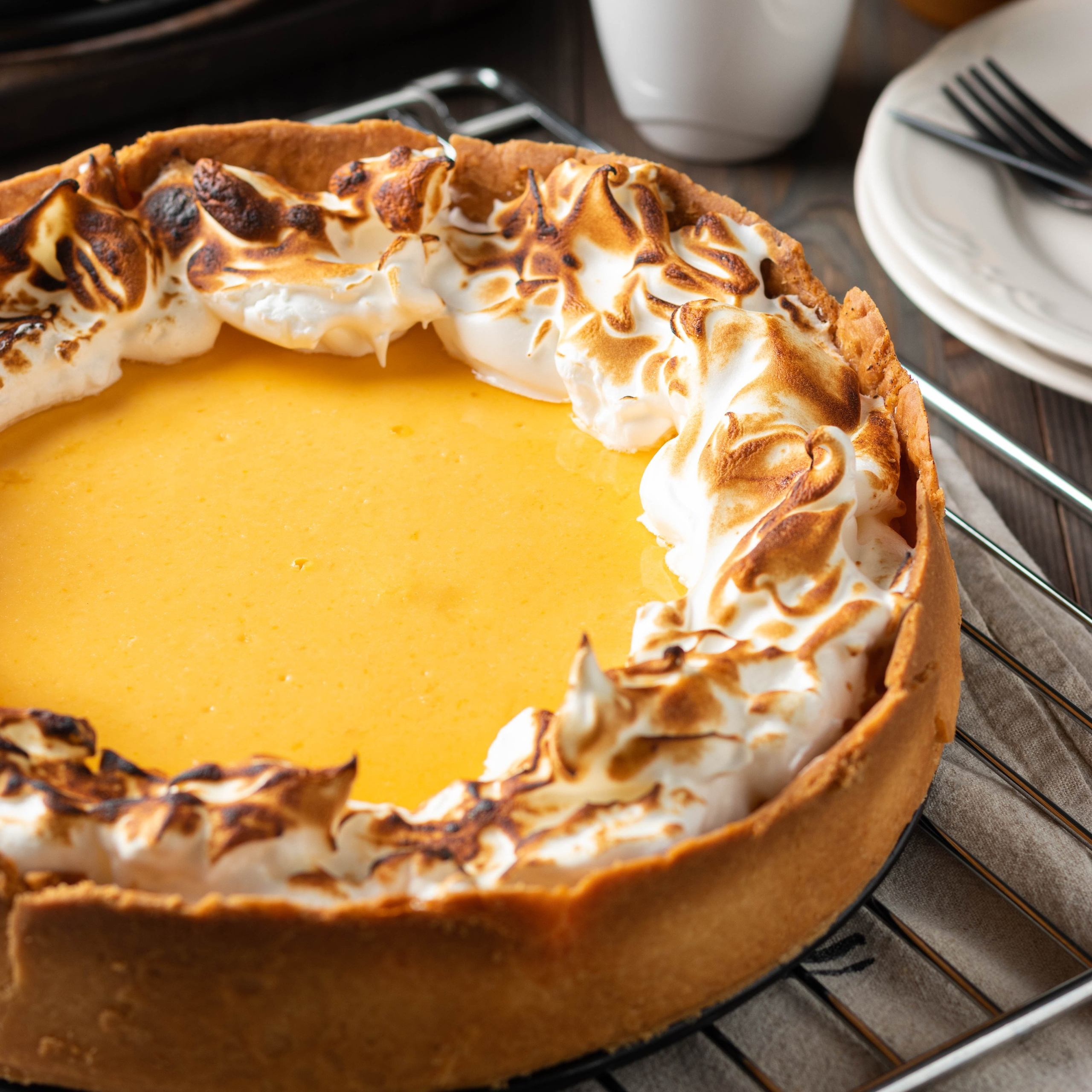 Тыквенный пирог с меренгой