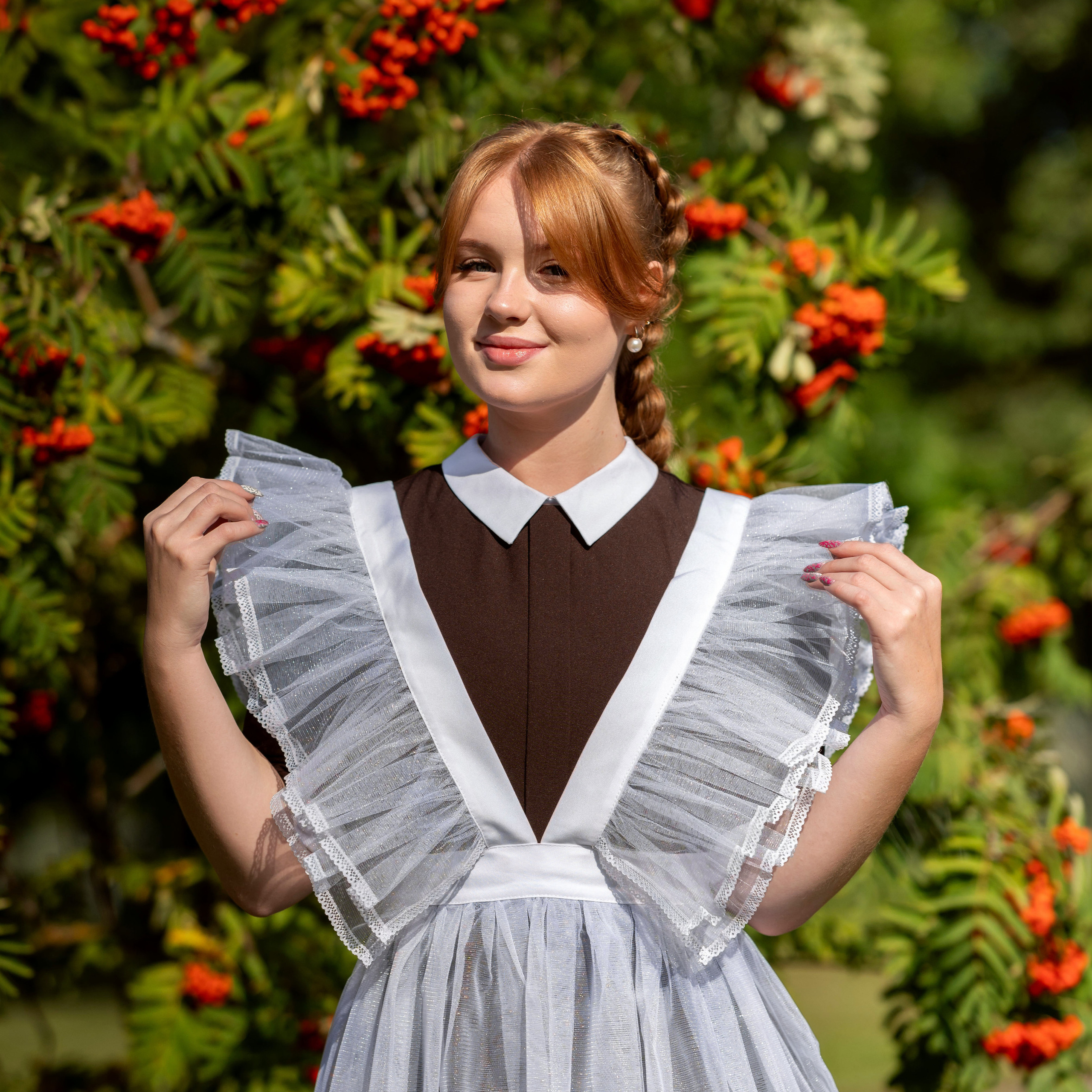 Ксюша. Первый учебный день в последнем классе.