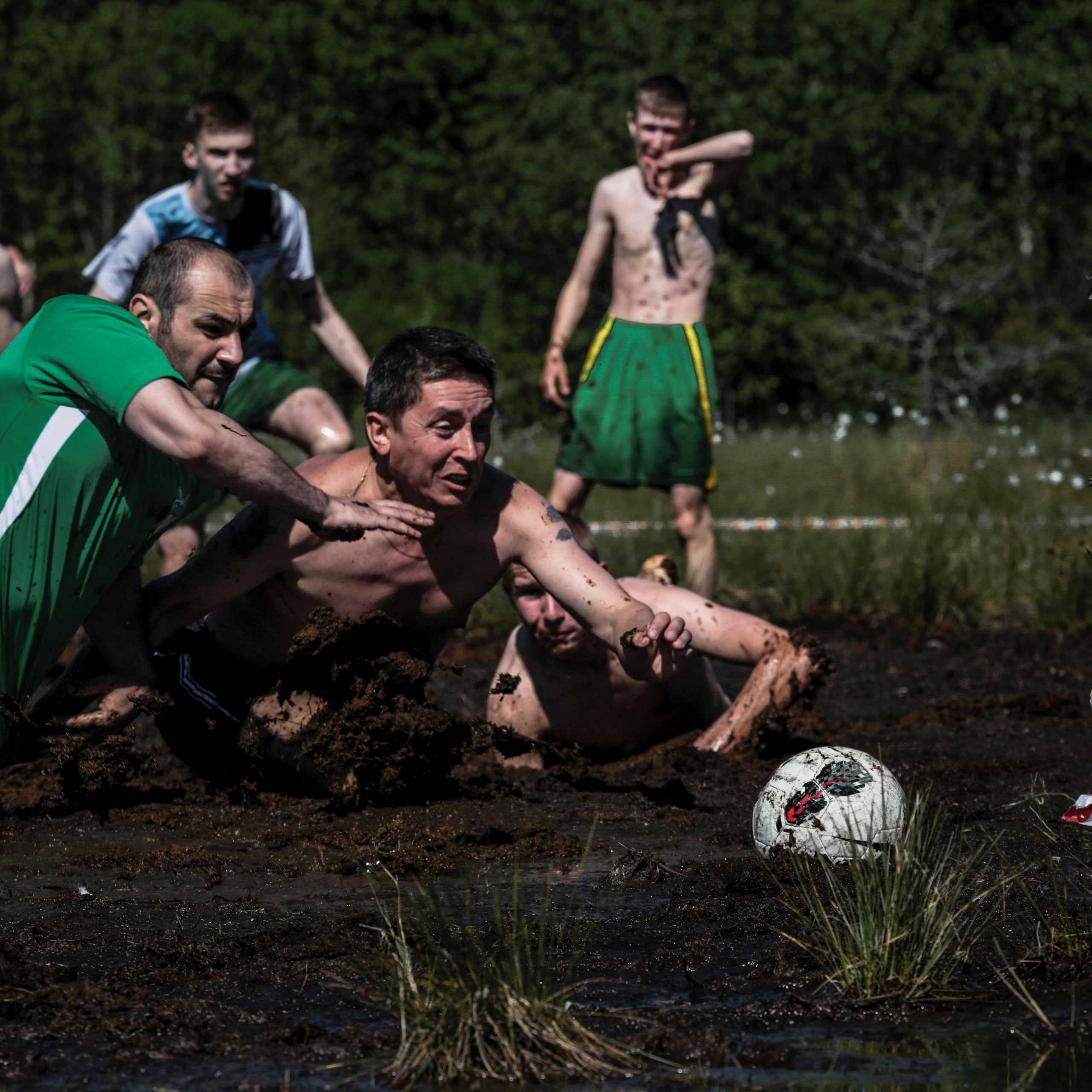 Болотный футбол. 2017. Евгений Курсков