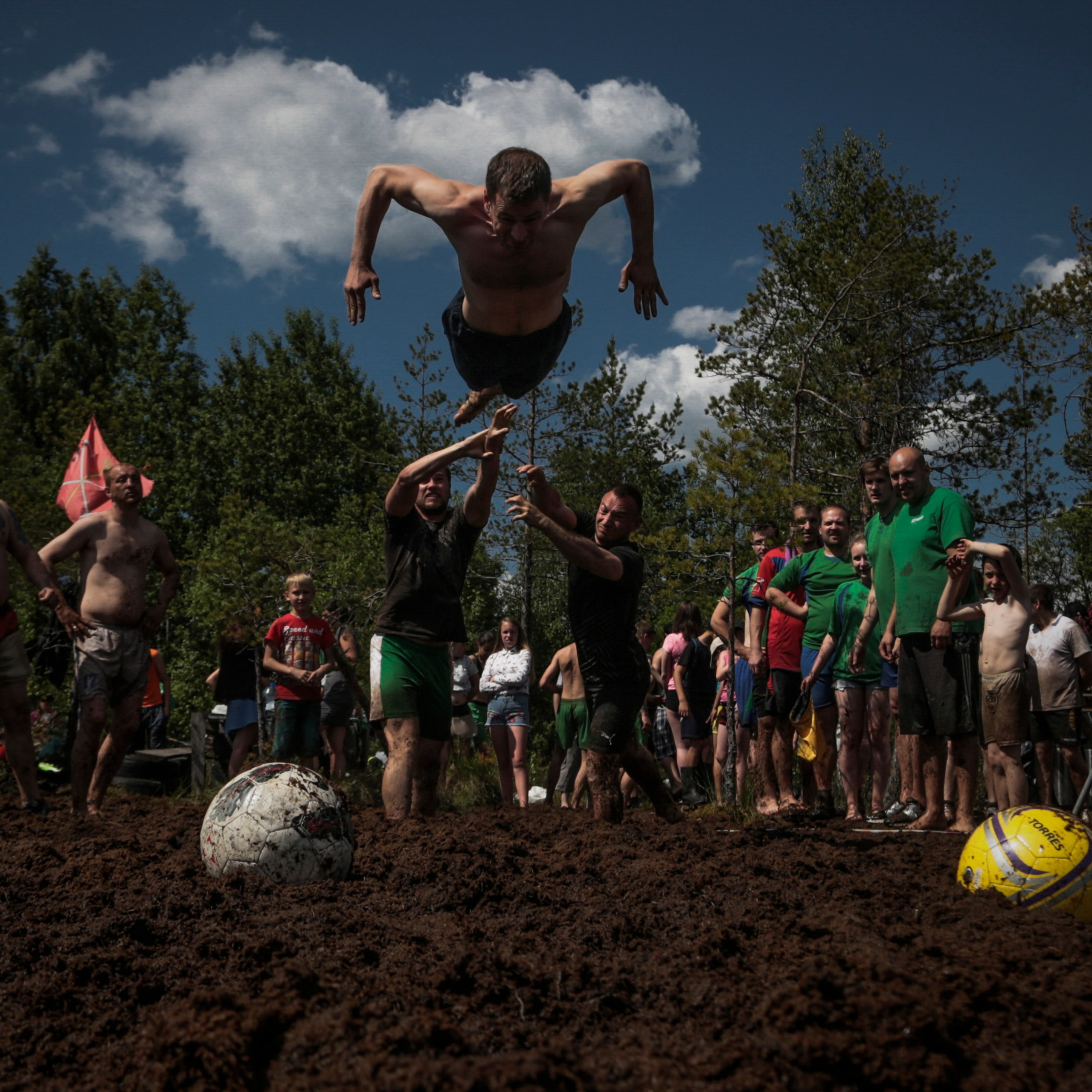 Болотный футбол. 2017. Евгений Курсков