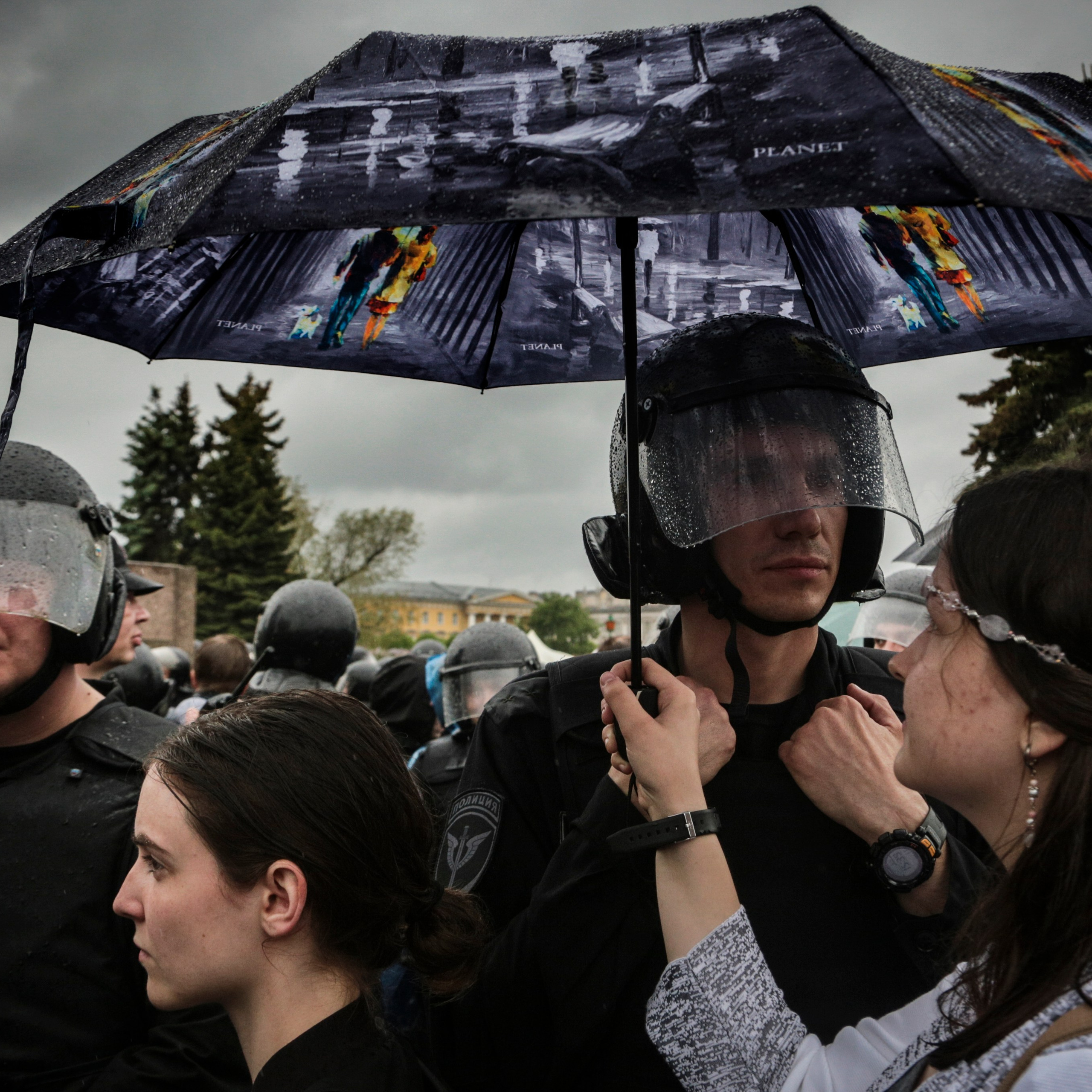 Россия. Санкт-Петербург. 12 июня 2017. Митинг против коррупции на Марсовом поле.