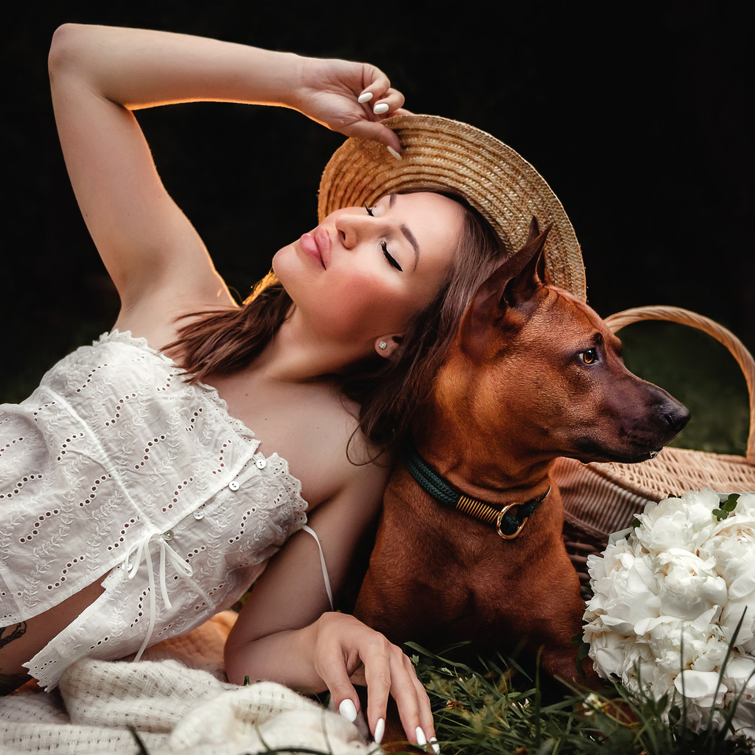 Оксана и&nbsp;Зевс на&nbsp;даче