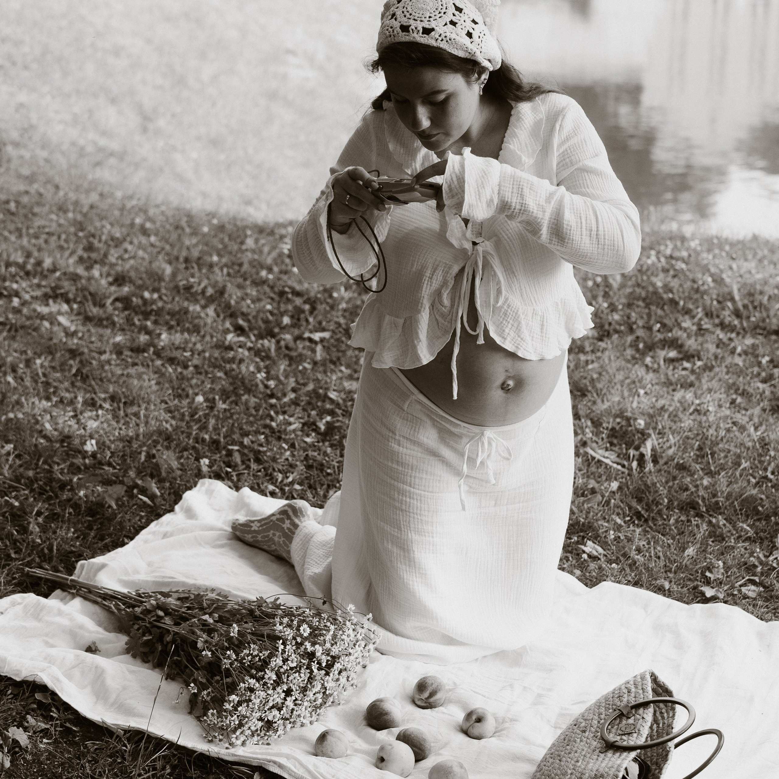 Беременная фотосессия в Кусково