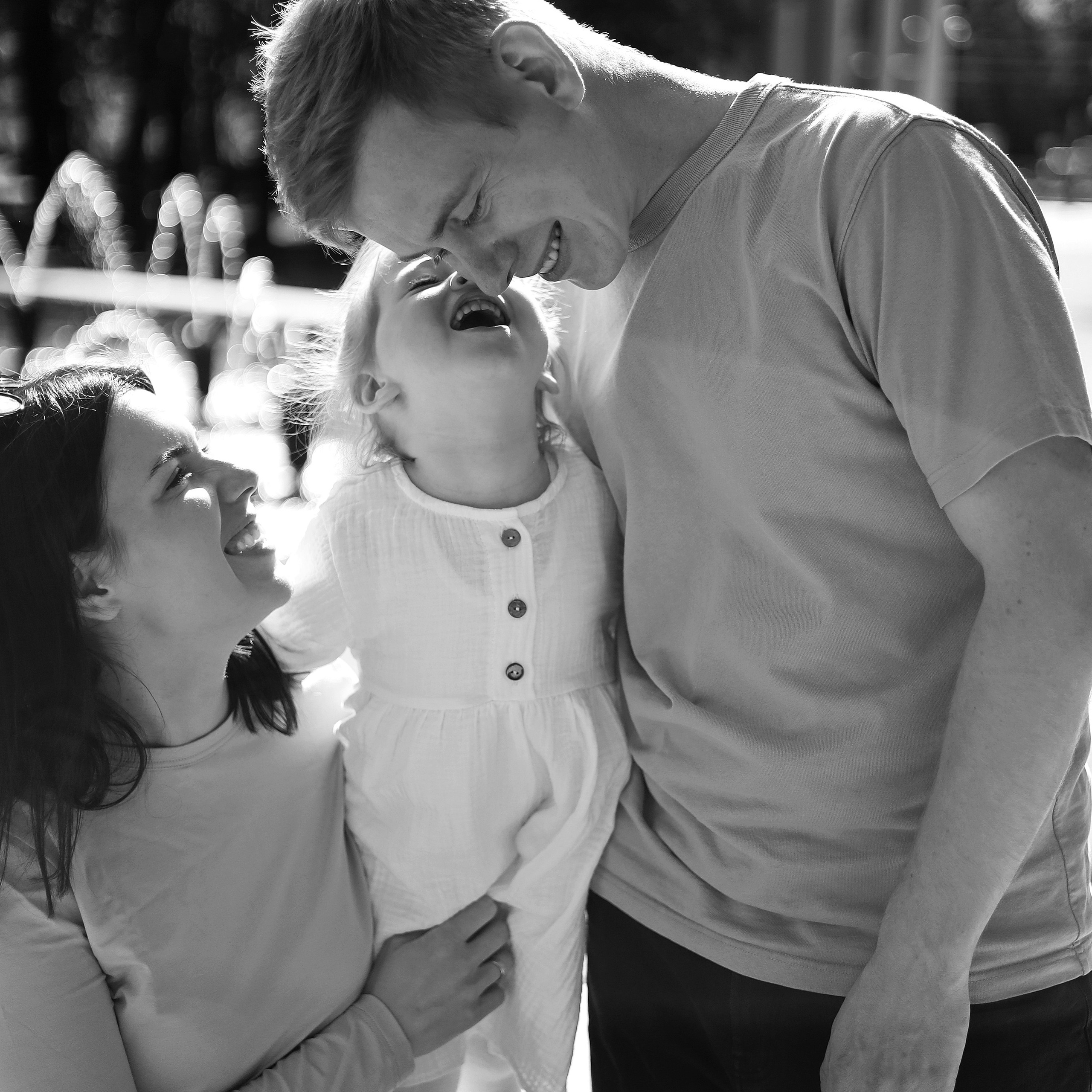 Семья Бирюковых на прогулке