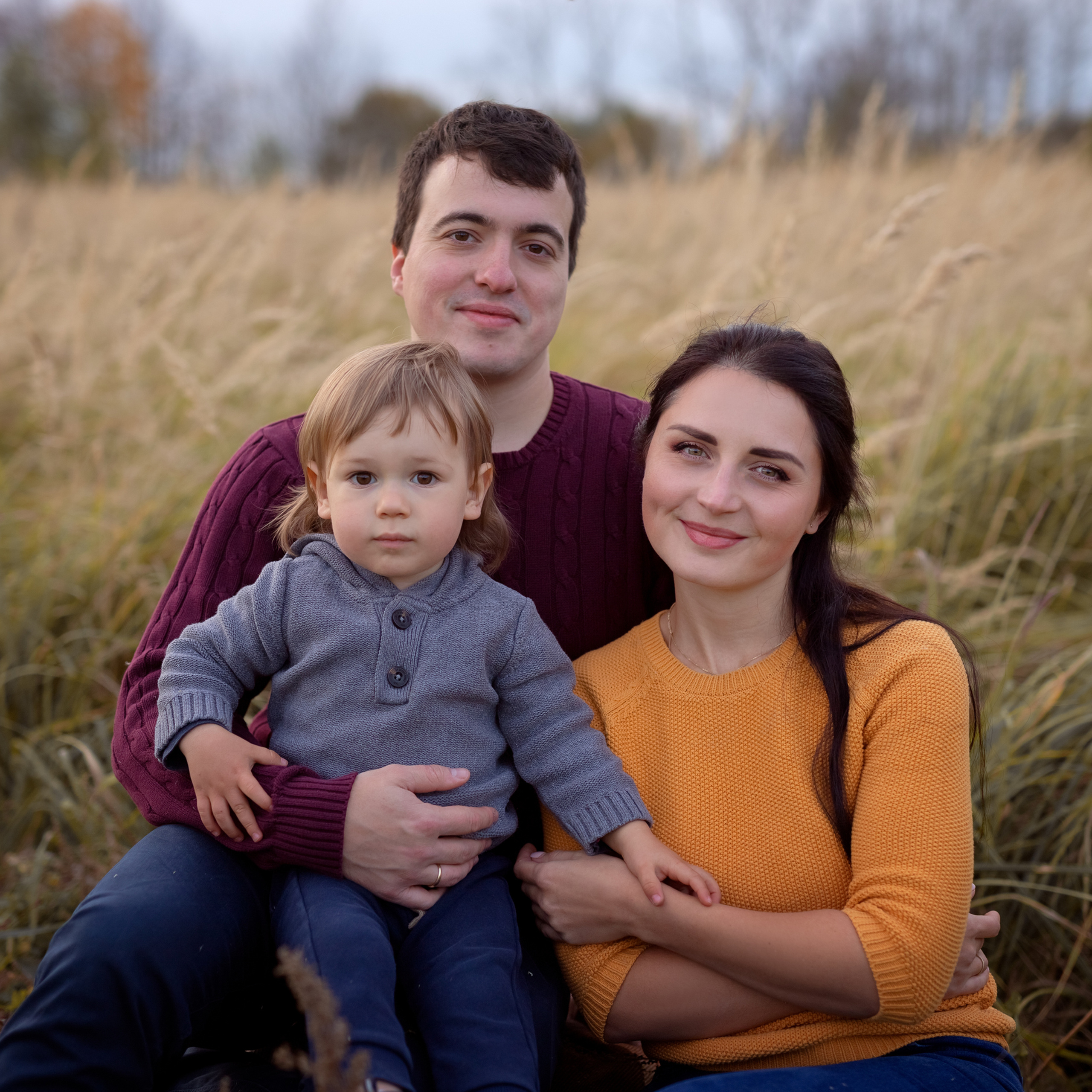 Семейная прогулка Александры и Андрея