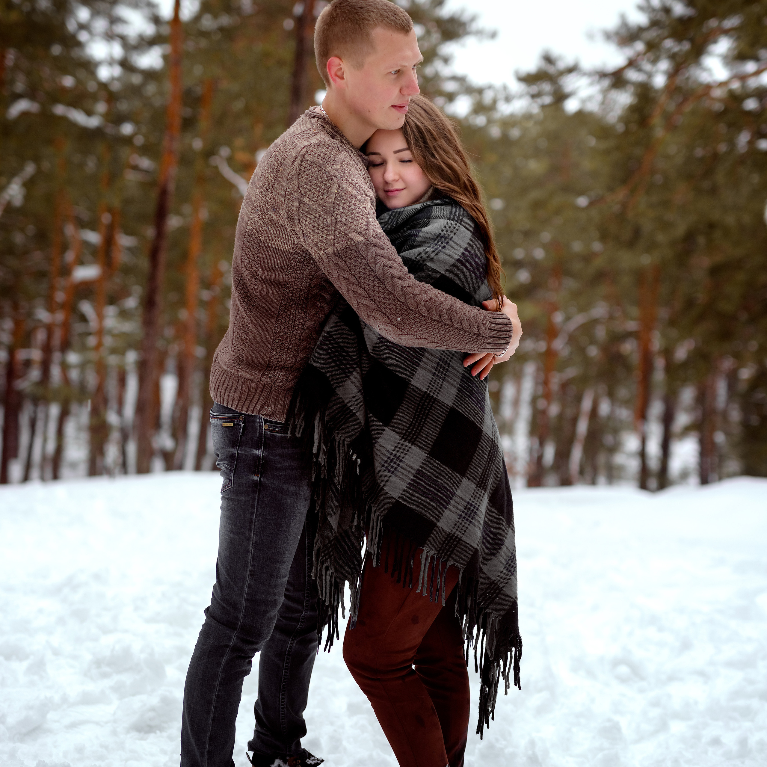 Семейный снеговик