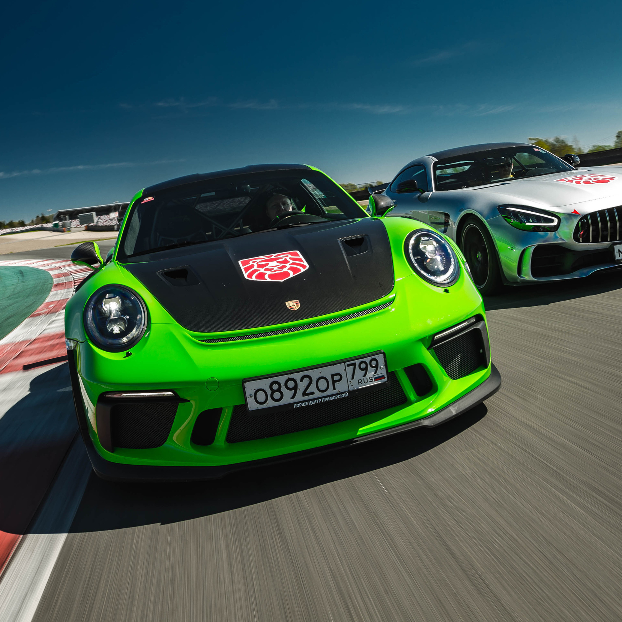 Porsche GT3RS & MB AMG GTR. Фотограф Дмитрий Питерский
