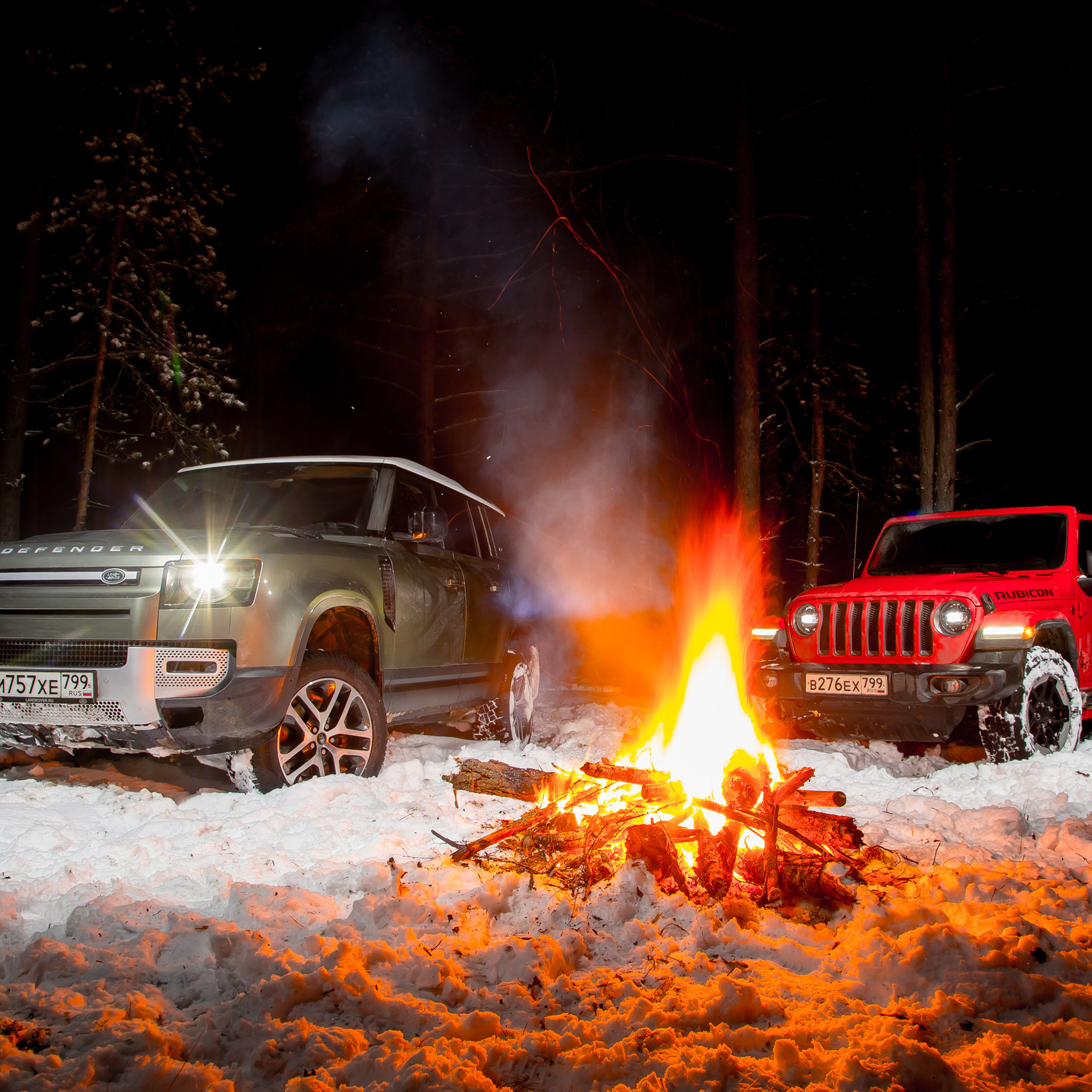 Land Rover Defender & Jeep Wrangler. Фотограф Дмитрий Питерский