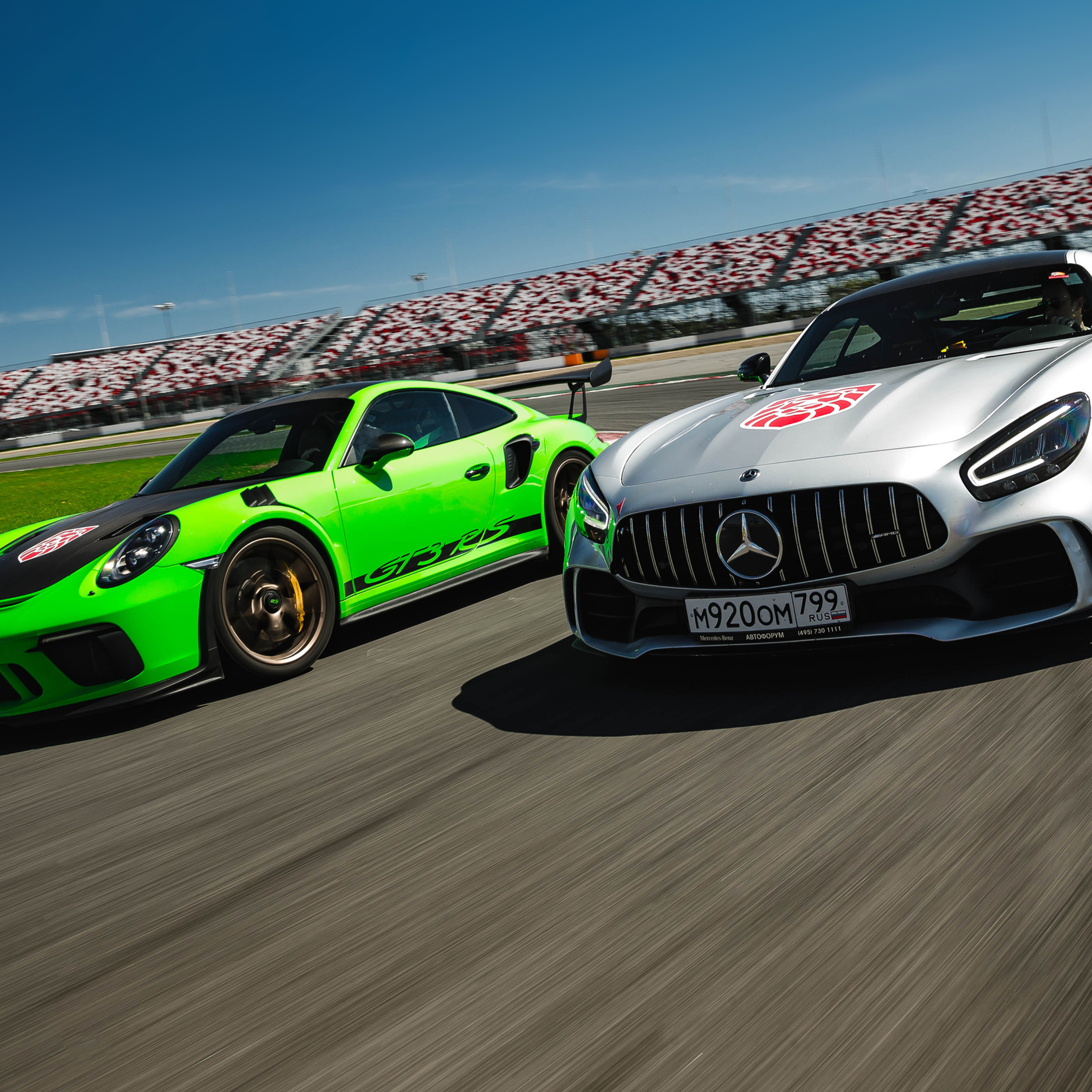 Porsche GT3RS & MB AMG GTR. Фотограф Дмитрий Питерский