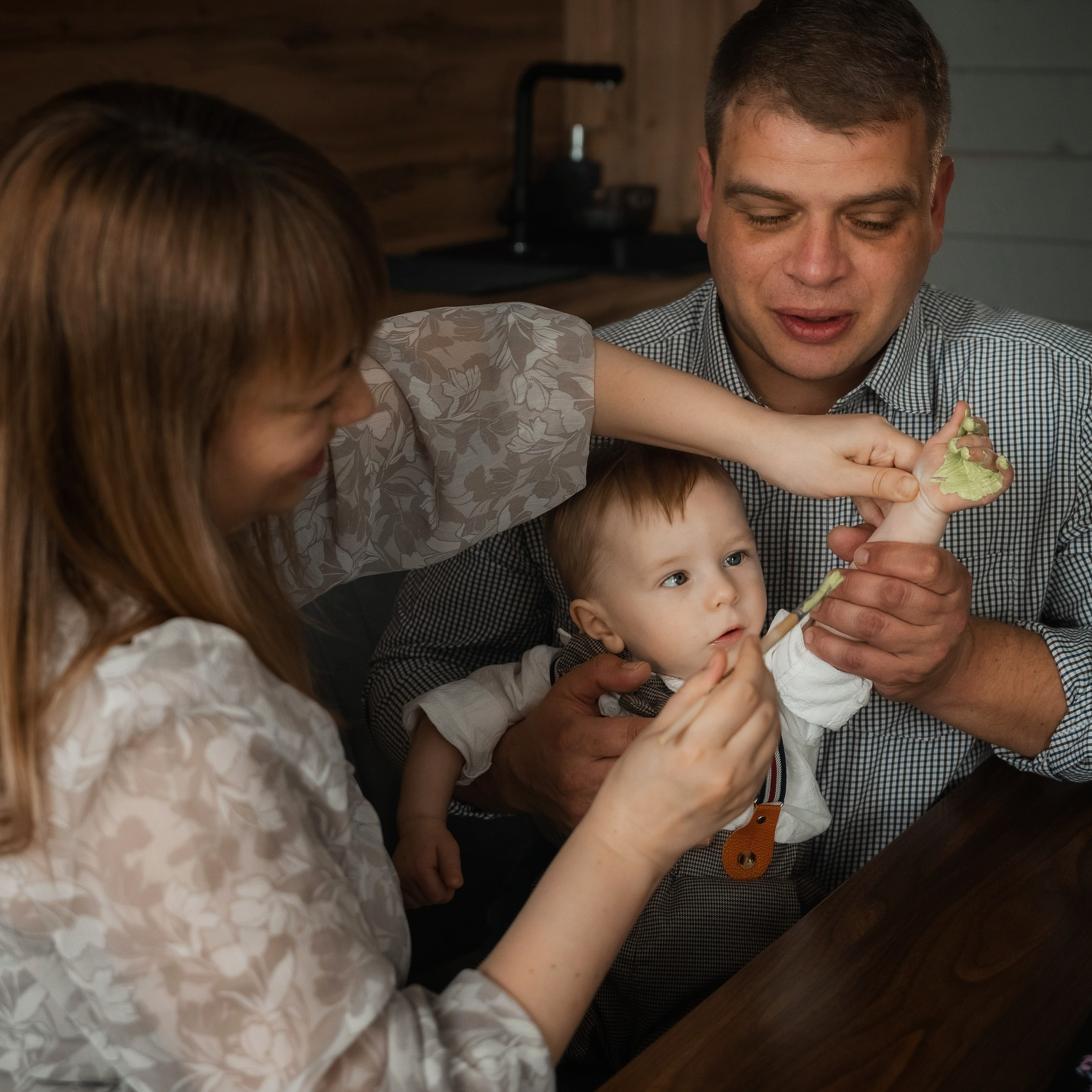 Домашняя семейная фотосессия. Годовасие.