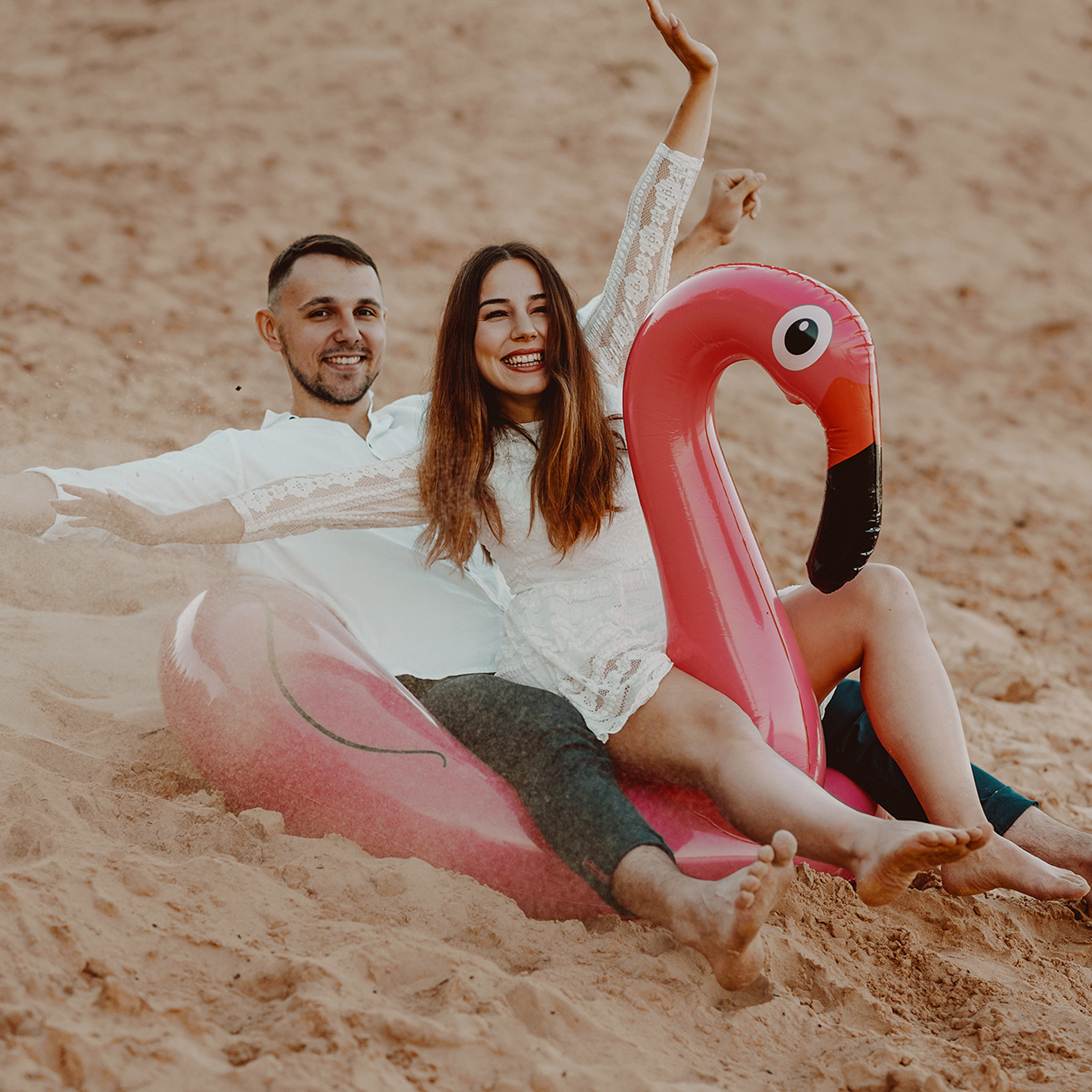 Маша + Андрей & фламинго